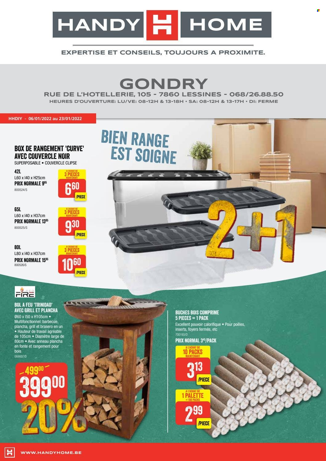 thumbnail - Catalogue HandyHome - 06/01/2022 - 23/01/2022 - Produits soldés - barbecue, grill. Page 1.