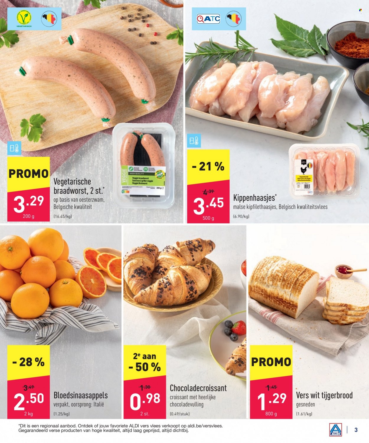 thumbnail - ALDI-aanbieding - 17/01/2022 - 28/01/2022 -  producten in de aanbieding - croissant, vegetarisch eten, Veggie, braadworst. Pagina 3.