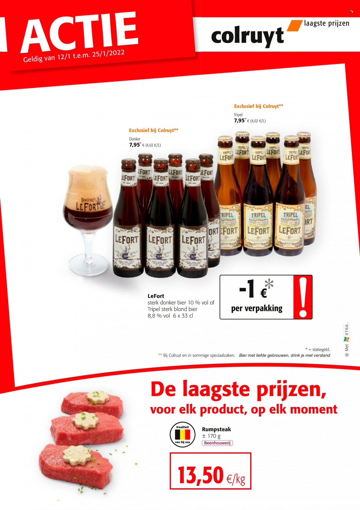 thumbnail - Colruyt-aanbieding - 12/01/2022 - 25/01/2022 -  producten in de aanbieding - donker bier, bier. Pagina 1.