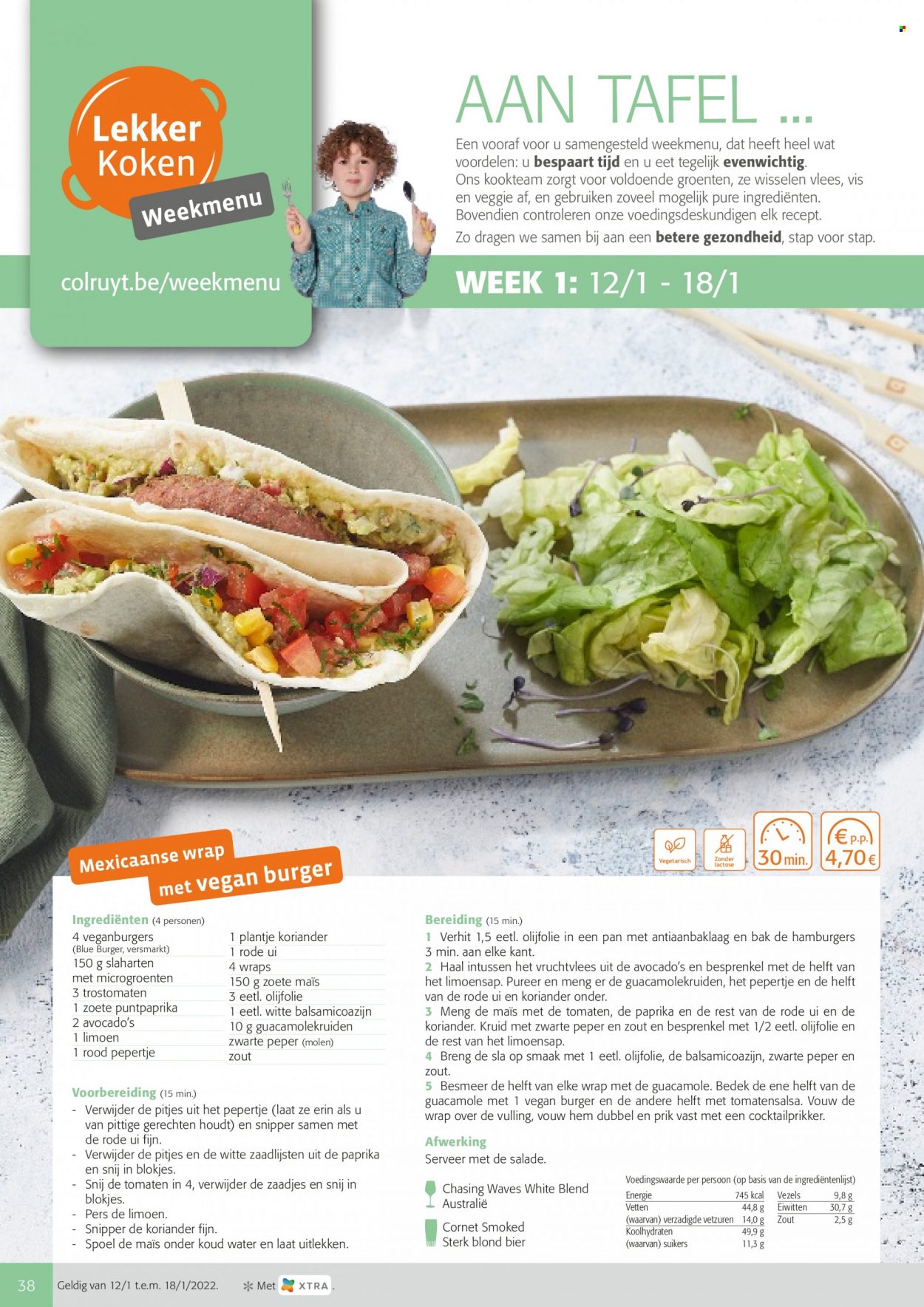 thumbnail - Catalogue Colruyt - 12/01/2022 - 25/01/2022 - Produits soldés - tortilla, wrap, guacamole. Page 1.