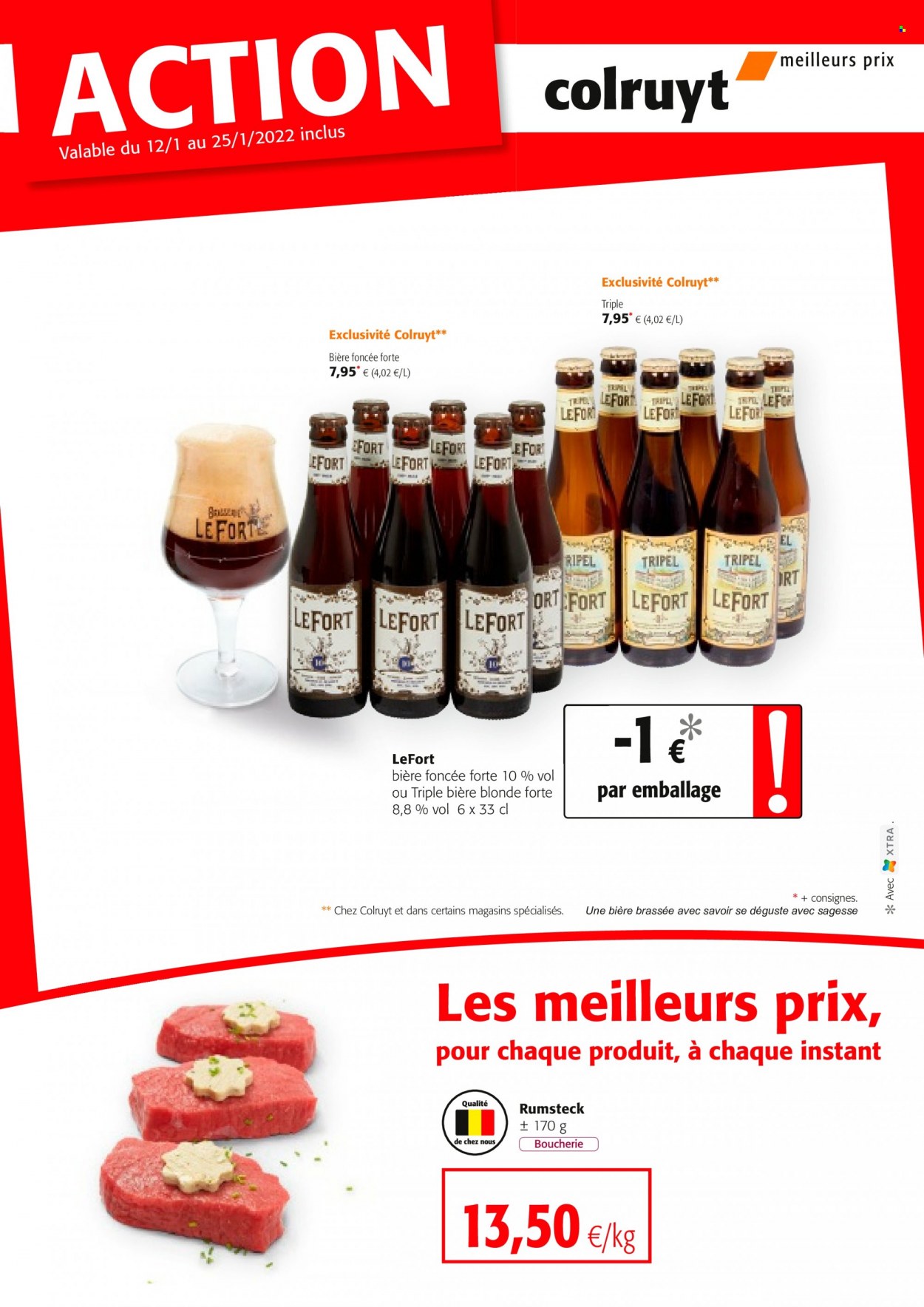 thumbnail - Catalogue Colruyt - 12/01/2022 - 25/01/2022 - Produits soldés - bière blonde. Page 1.