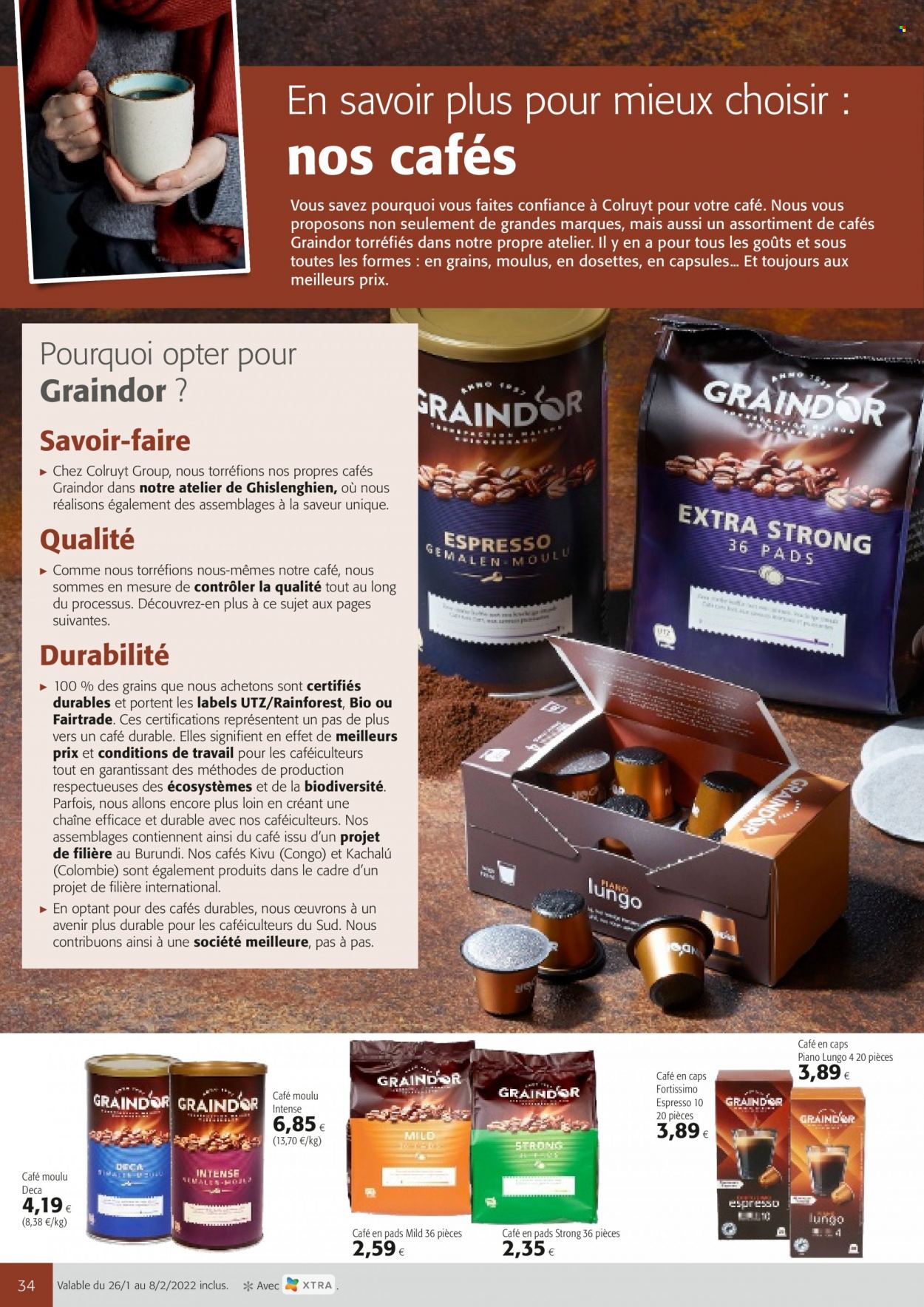 thumbnail - Colruyt-aanbieding - 26/01/2022 - 08/02/2022 -  producten in de aanbieding - Espresso, maïs. Pagina 1.