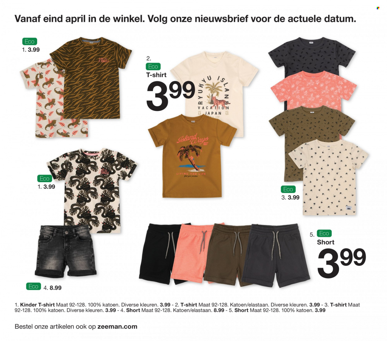 thumbnail - Catalogue Zeeman - Produits soldés - shorts, t-shirt. Page 36.