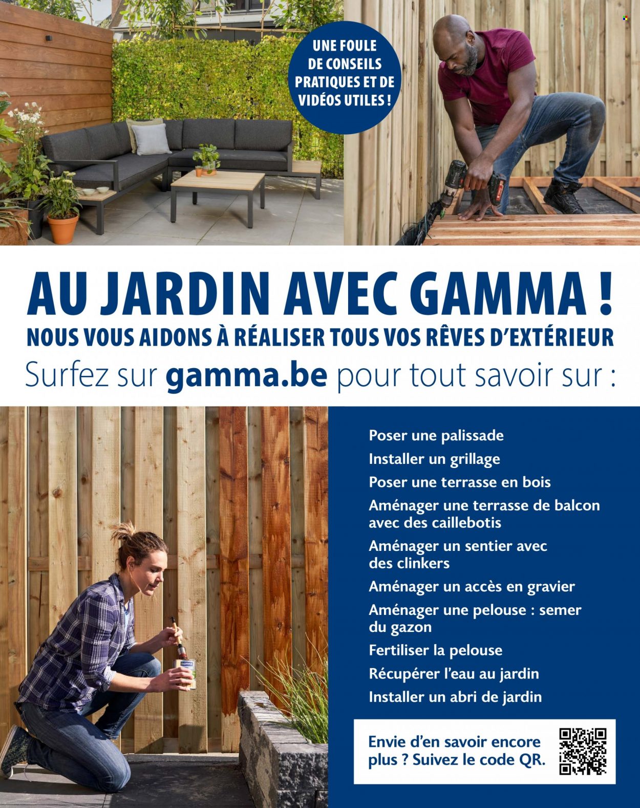 thumbnail - Catalogue Gamma - Produits soldés - abri de jardin, gazon. Page 100.