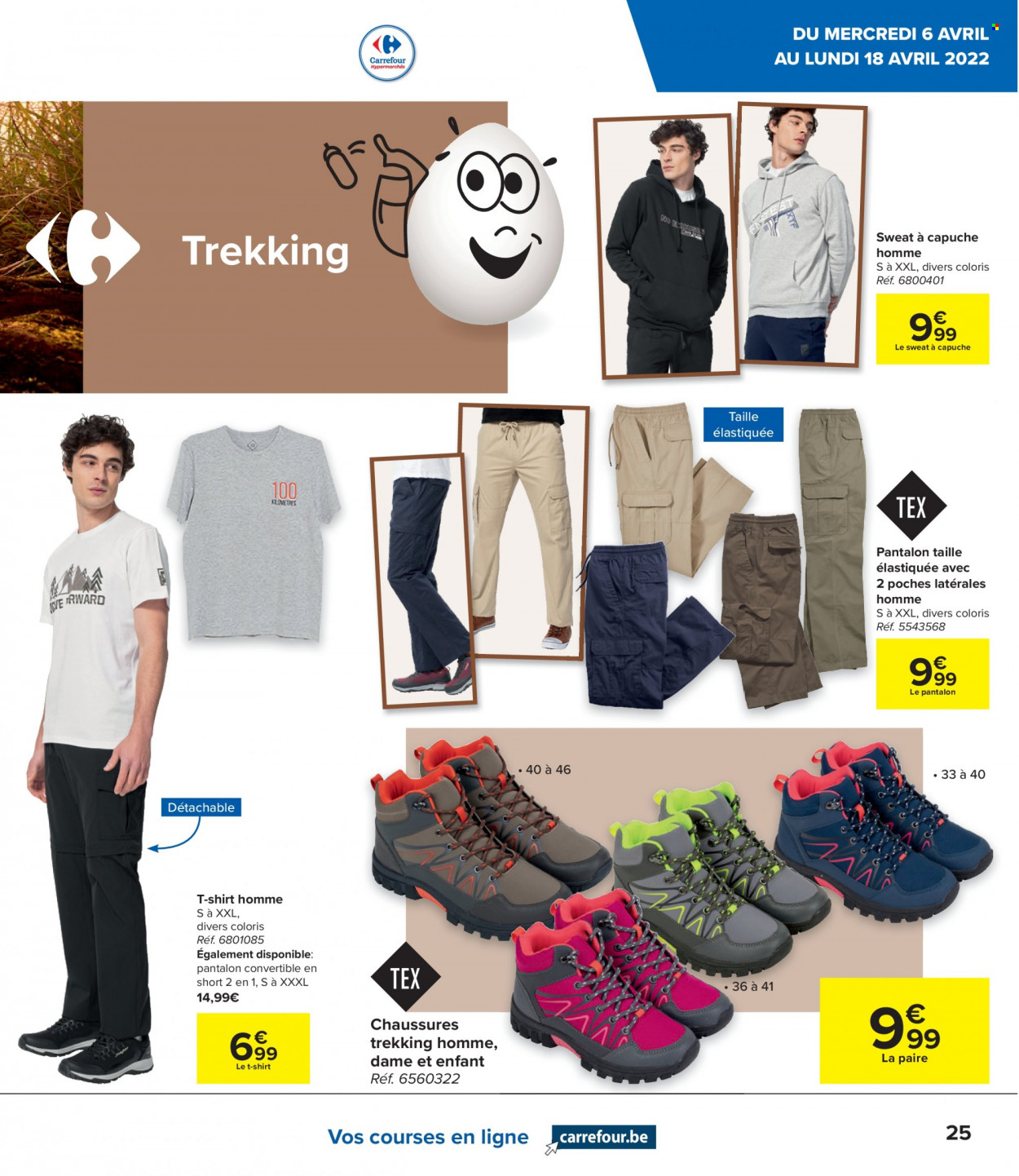 thumbnail - Carrefour hypermarkt-aanbieding - 06/04/2022 - 18/05/2022 -  producten in de aanbieding - short, pantalon, shirt, t-shirt. Pagina 5.