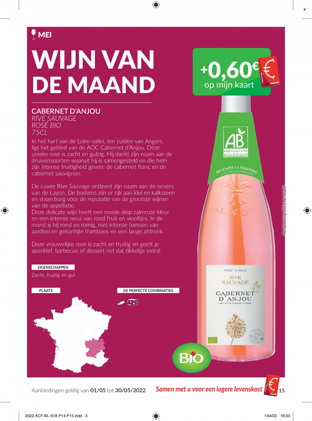 thumbnail - Intermarché-aanbieding - 01/05/2022 - 31/05/2022 -  producten in de aanbieding - BBQ, Cabernet Sauvignon, wijn. Pagina 15.