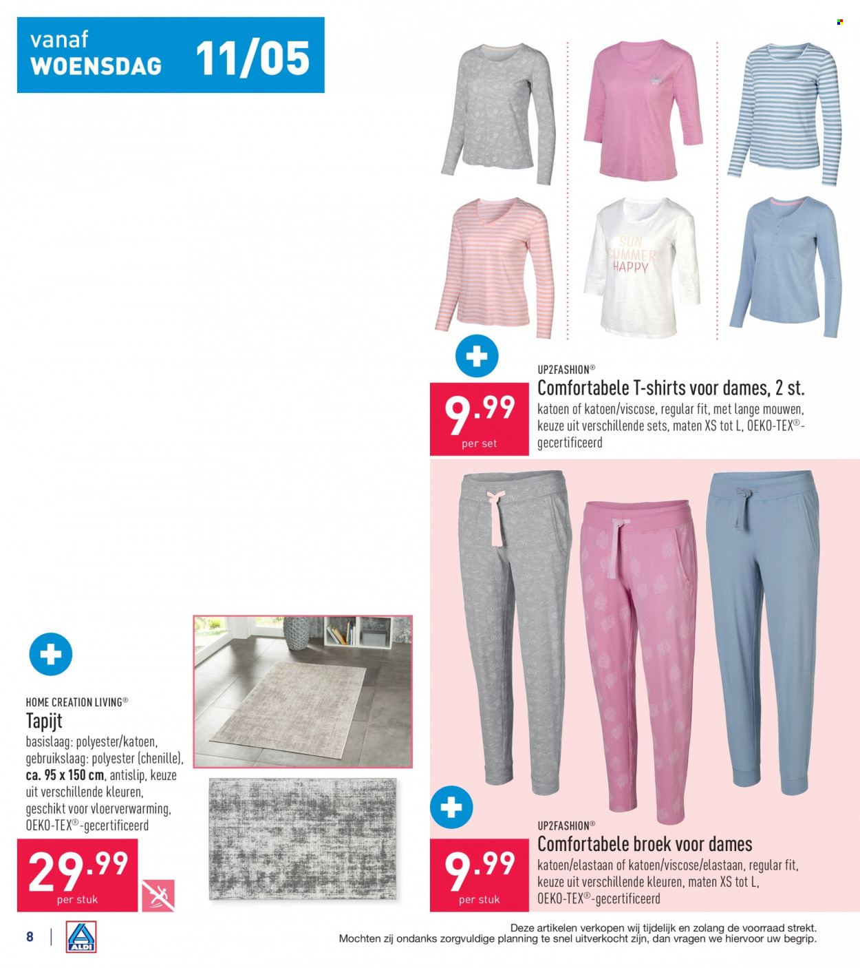 thumbnail - ALDI-aanbieding - 09/05/2022 - 20/05/2022 -  producten in de aanbieding - broek, shirt, t-shirt. Pagina 8.