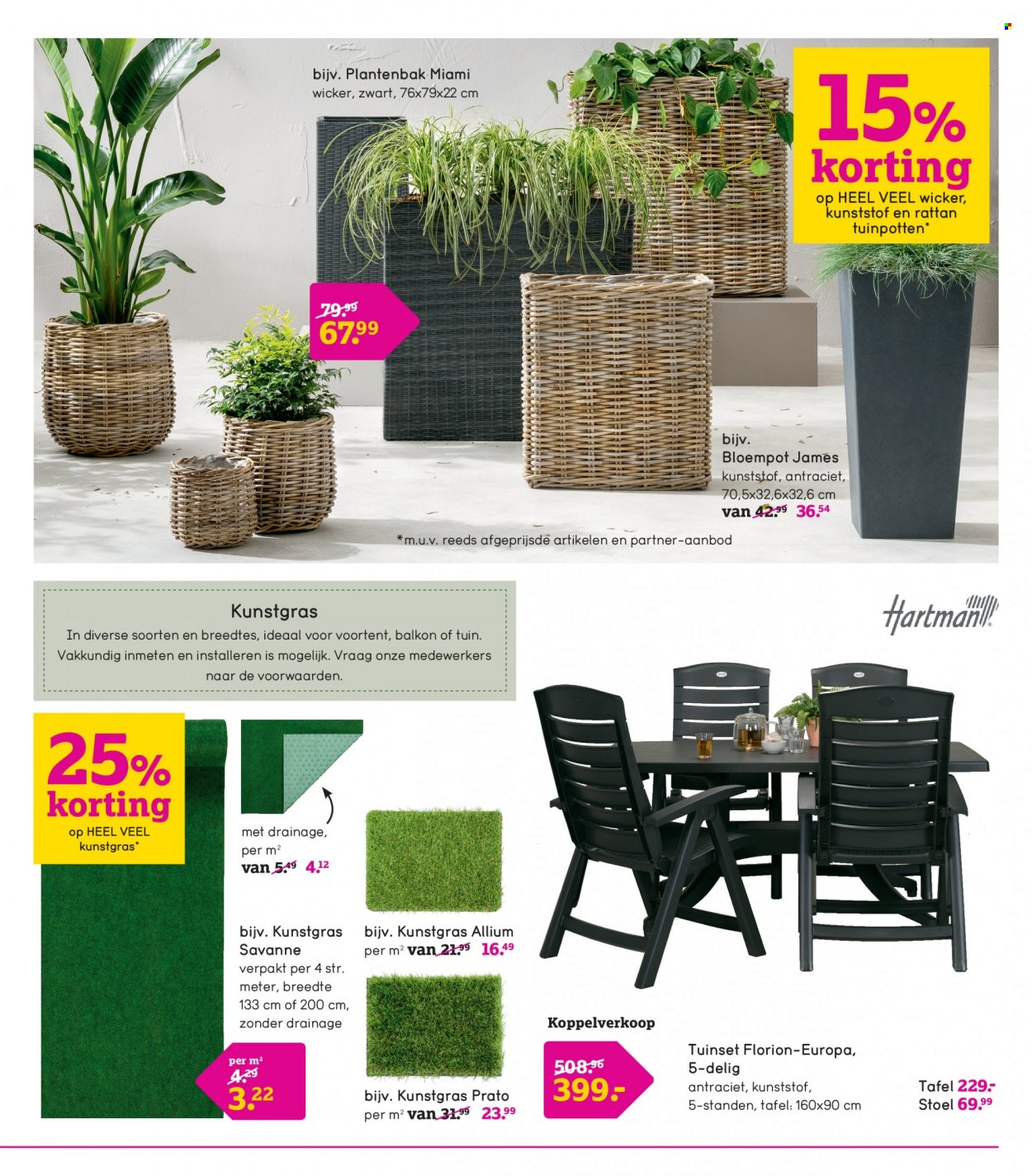 thumbnail - Leen Bakker-aanbieding - 02/05/2022 - 29/05/2022 -  producten in de aanbieding - stoel, tuinset, bloempot. Pagina 15.