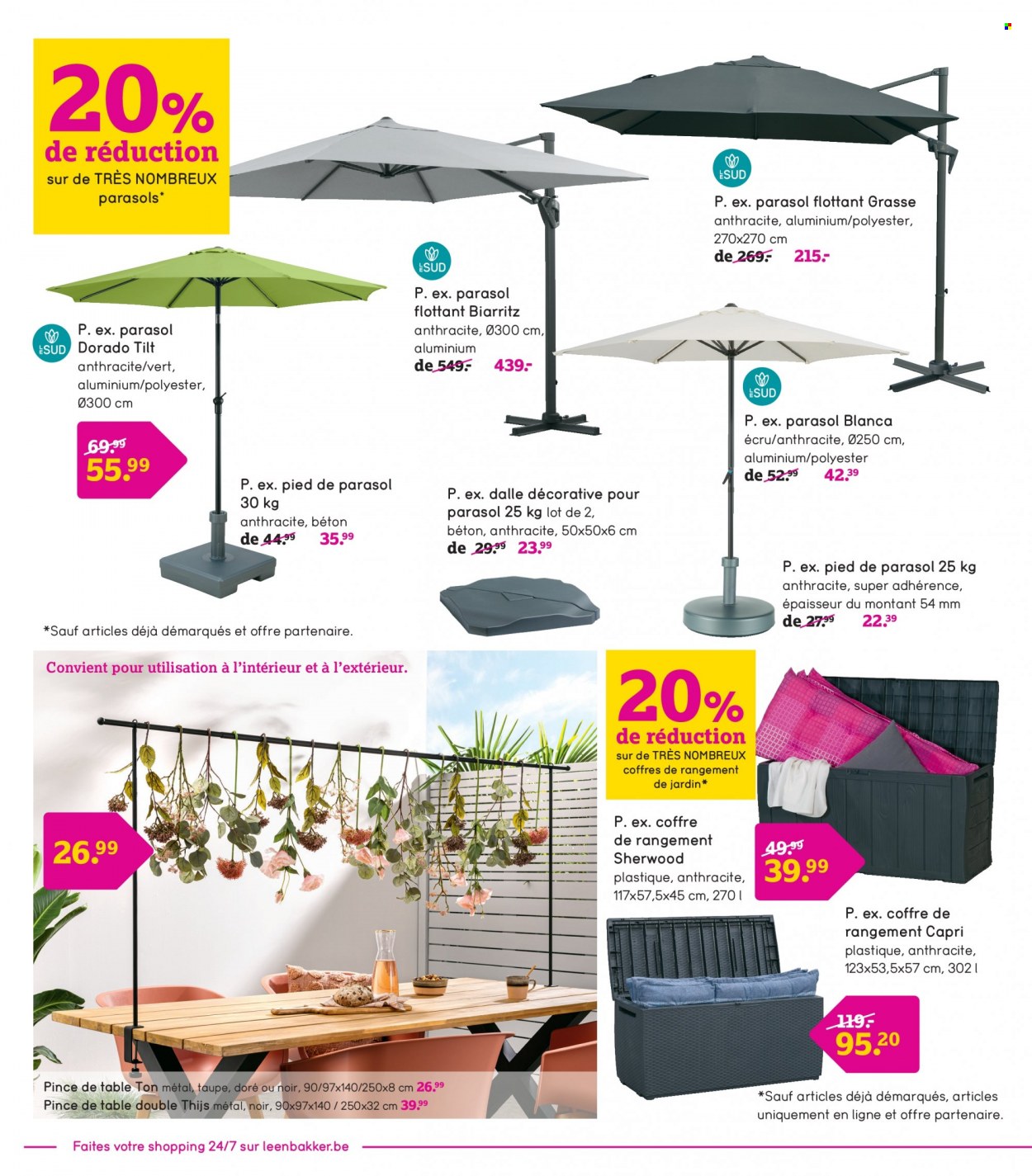 thumbnail - Leen Bakker-aanbieding - 02/05/2022 - 29/05/2022 -  producten in de aanbieding - parasol. Pagina 14.