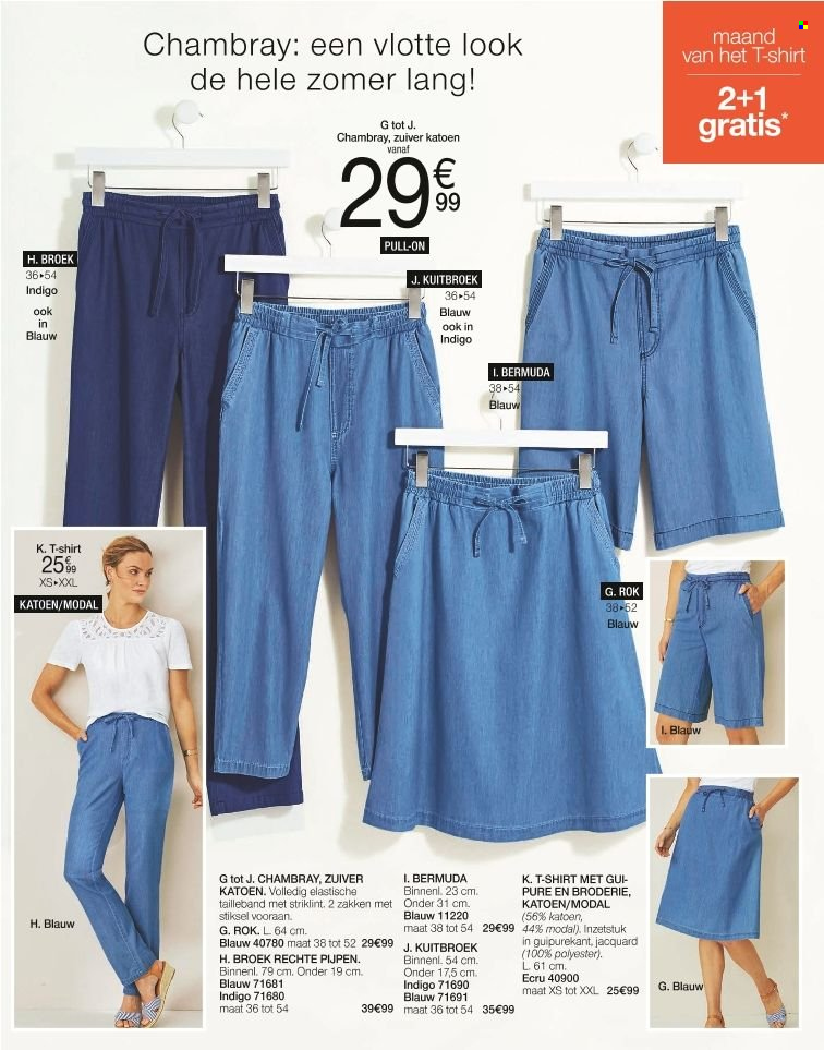 thumbnail - Damart-aanbieding - 02/05/2022 - 22/05/2022 -  producten in de aanbieding - broek, rok, shirt, t-shirt. Pagina 13.