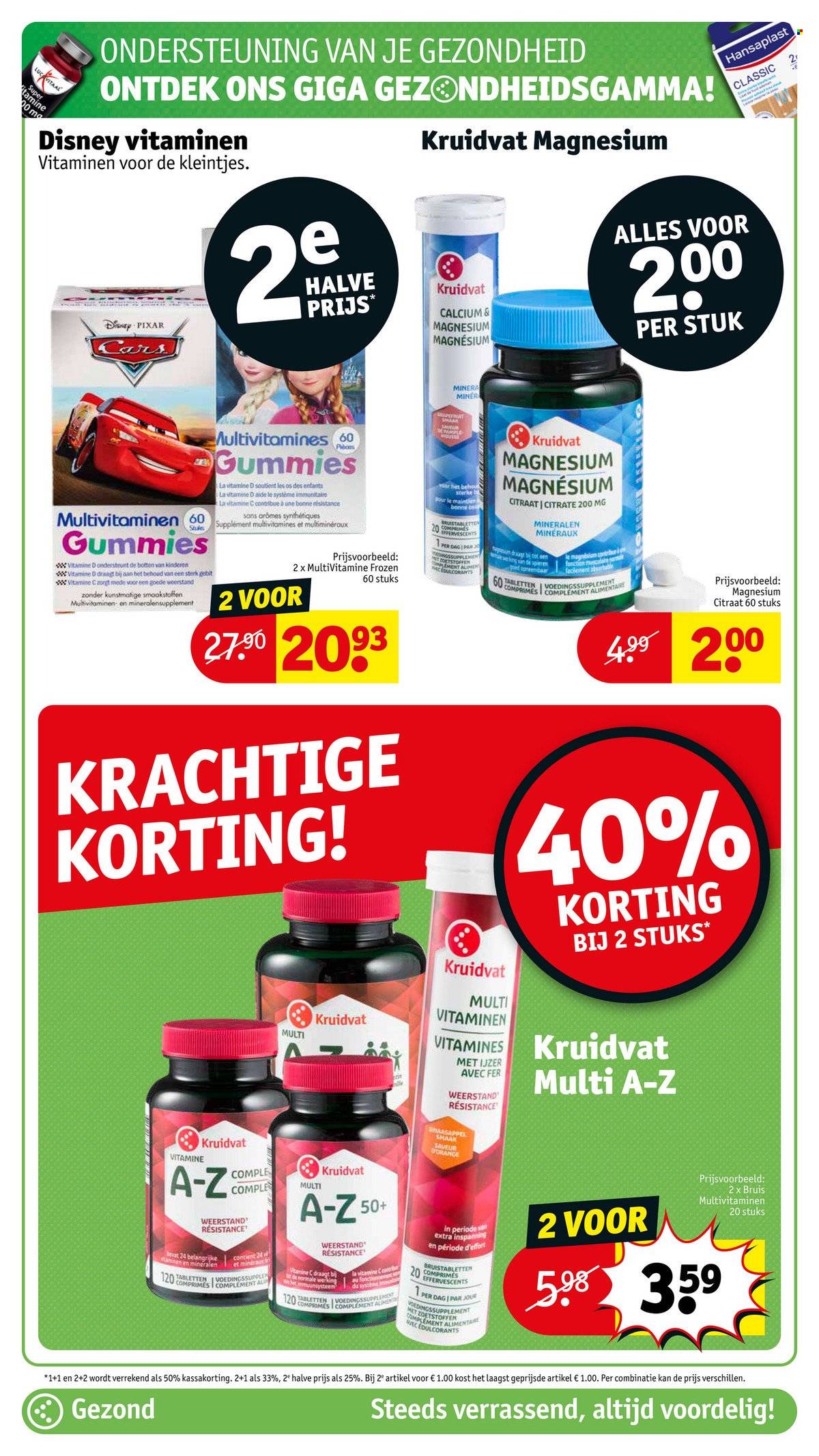 thumbnail - Catalogue Kruidvat - 10/05/2022 - 22/05/2022 - Produits soldés - Disney, Cars, Magne B6, vitamine D. Page 42.