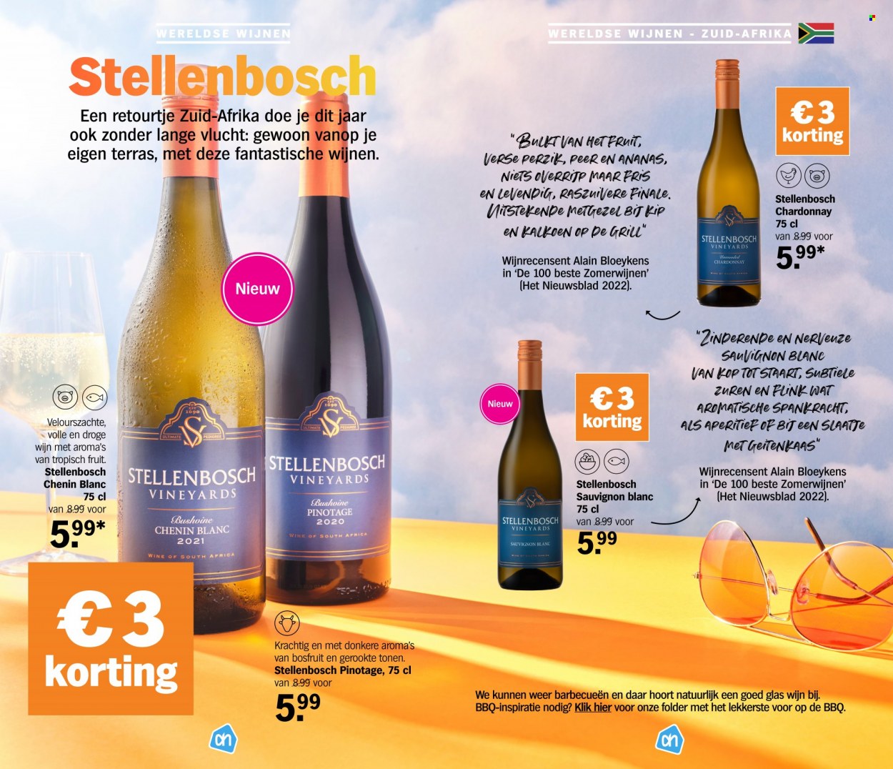 thumbnail - Catalogue Albert Heijn - Produits soldés - vin blanc, vin, alcool, Cabernet Sauvignon, Sauvignon Blanc. Page 5.