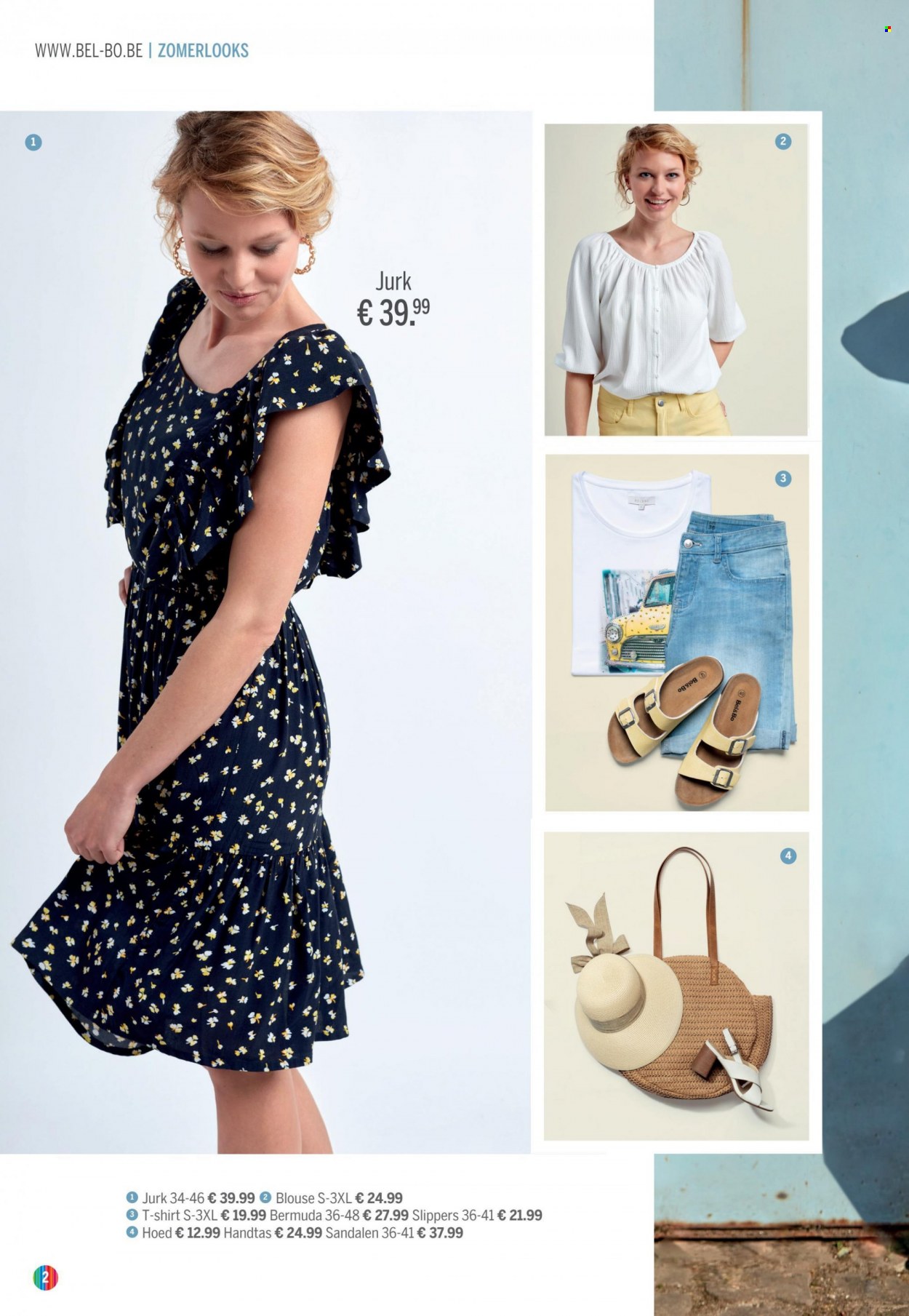 thumbnail - Bel&Bo-aanbieding -  producten in de aanbieding - sandalen, slippers, jurk, blouse, shirt, t-shirt, handtas. Pagina 2.