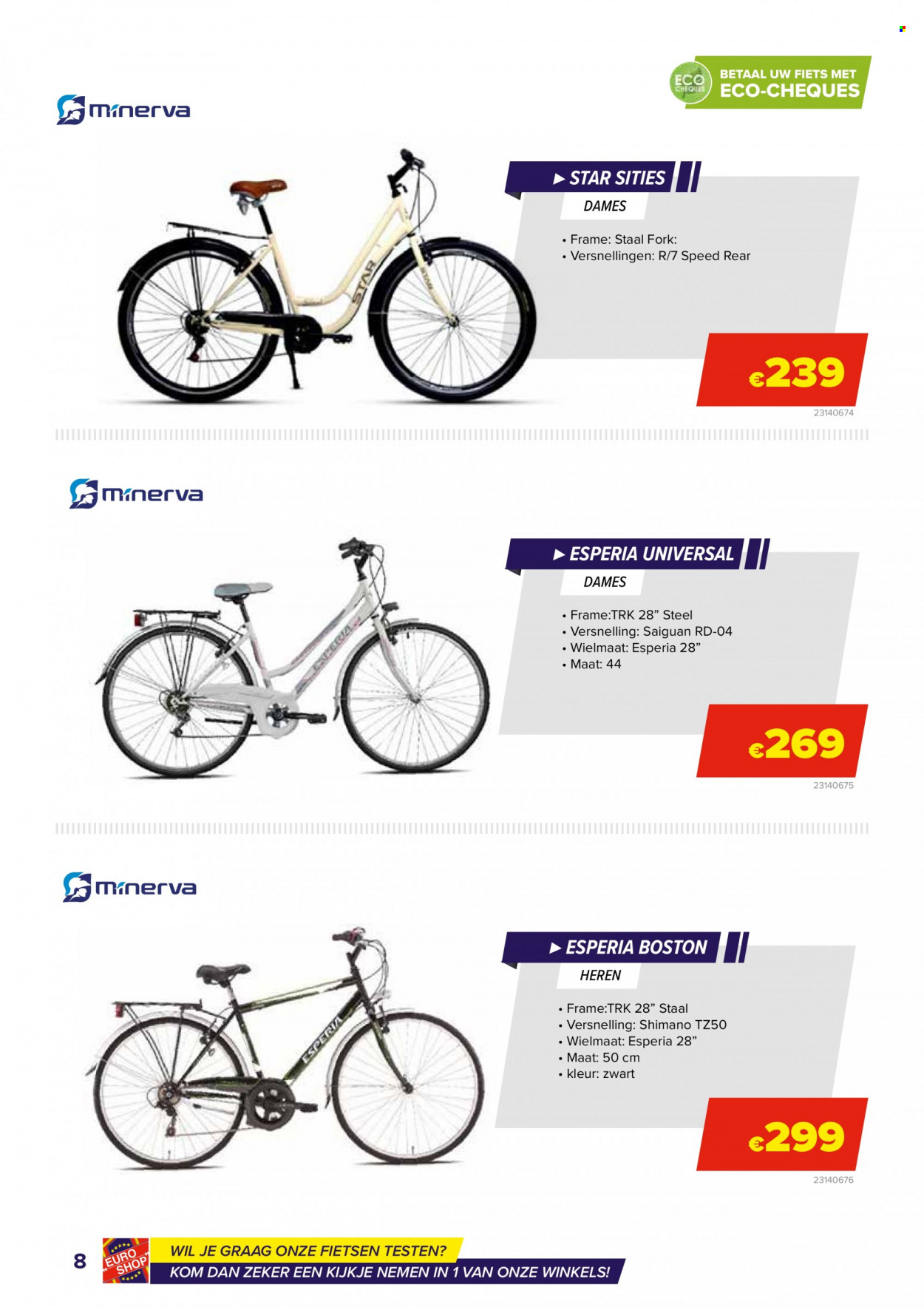 thumbnail - Euro Shop-aanbieding - 17/05/2022 - 31/08/2022 -  producten in de aanbieding - kom, Shimano, fiets. Pagina 8.