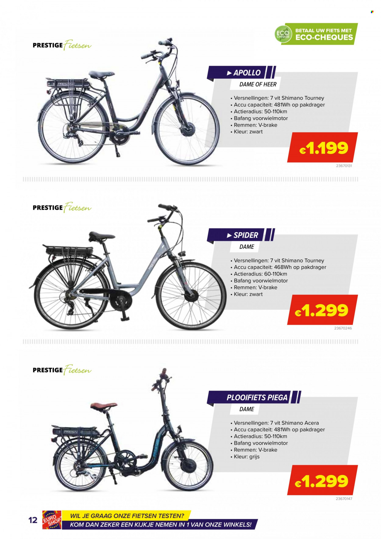 thumbnail - Euro Shop-aanbieding - 17/05/2022 - 31/08/2022 -  producten in de aanbieding - kom, Shimano, fiets. Pagina 12.