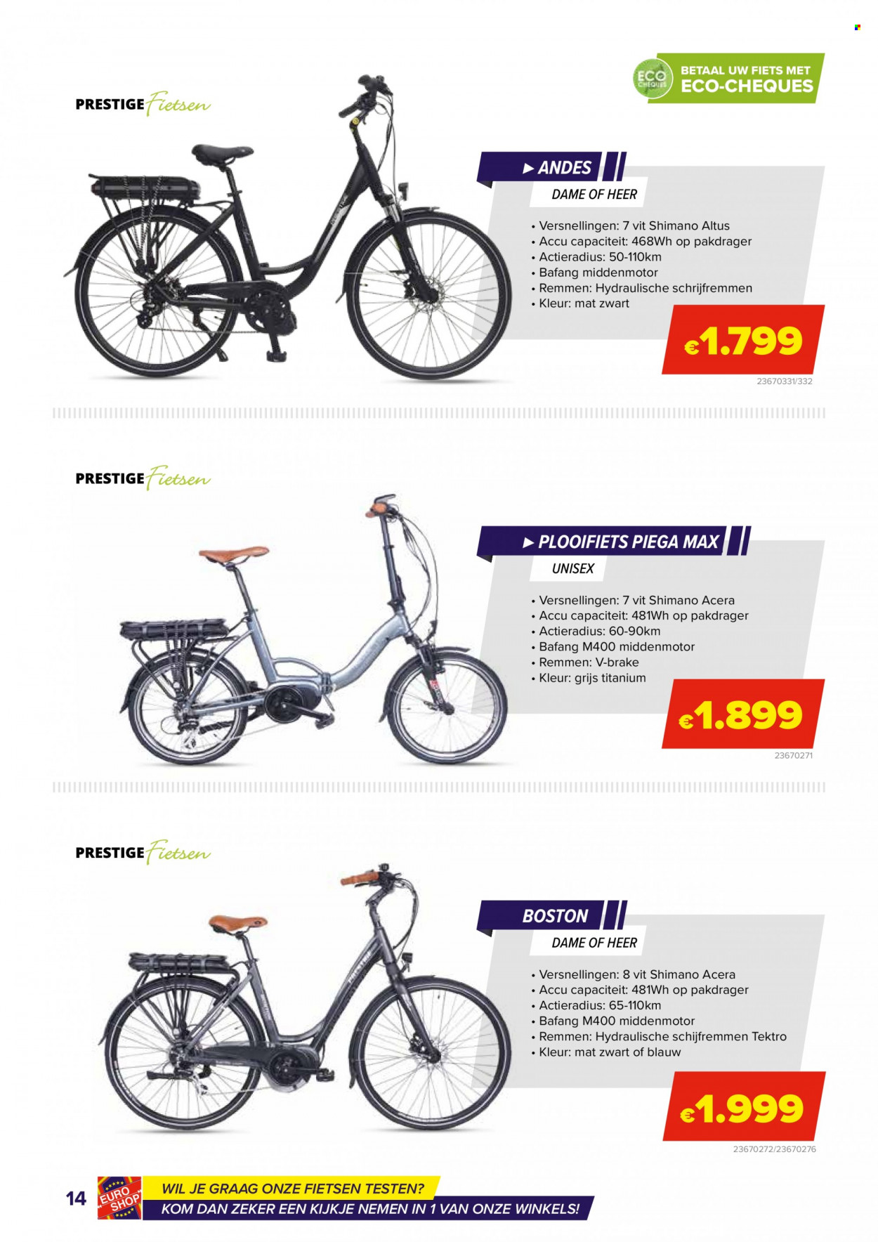 thumbnail - Euro Shop-aanbieding - 17/05/2022 - 31/08/2022 -  producten in de aanbieding - kom, Shimano, fiets. Pagina 14.