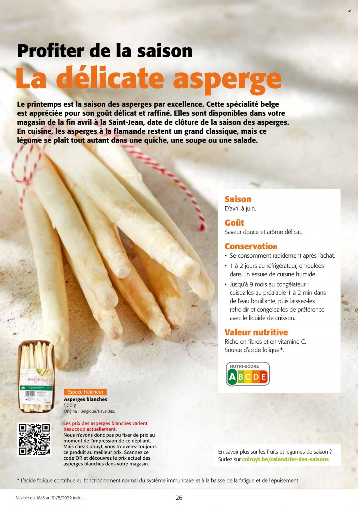 thumbnail - Colruyt-aanbieding - 18/05/2022 - 31/05/2022 -  producten in de aanbieding - asperges, vitamine, maïs. Pagina 1.