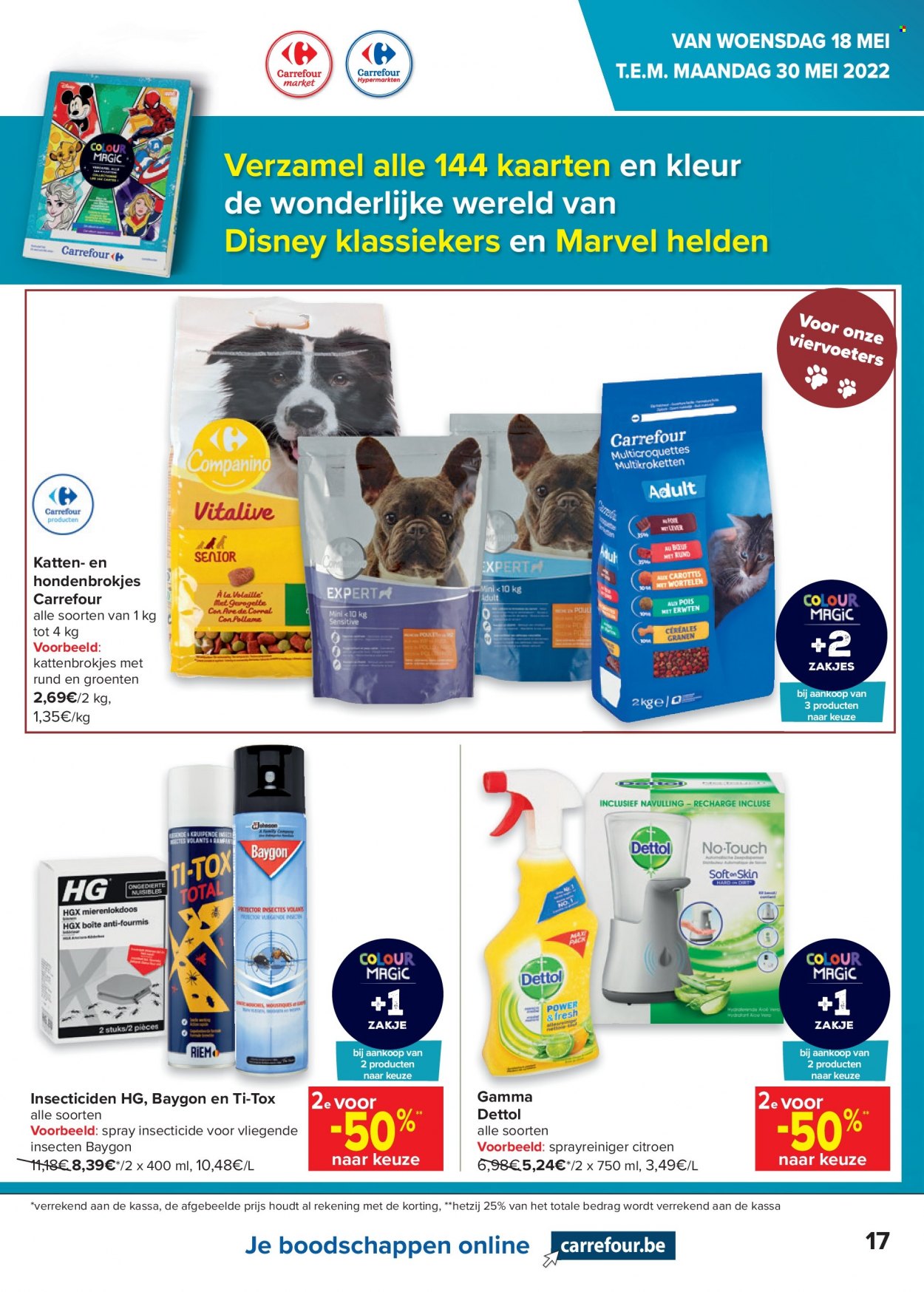 thumbnail - Carrefour-aanbieding - 18/05/2022 - 30/05/2022 -  producten in de aanbieding - Disney, citroen, Dettol, Gamma. Pagina 17.