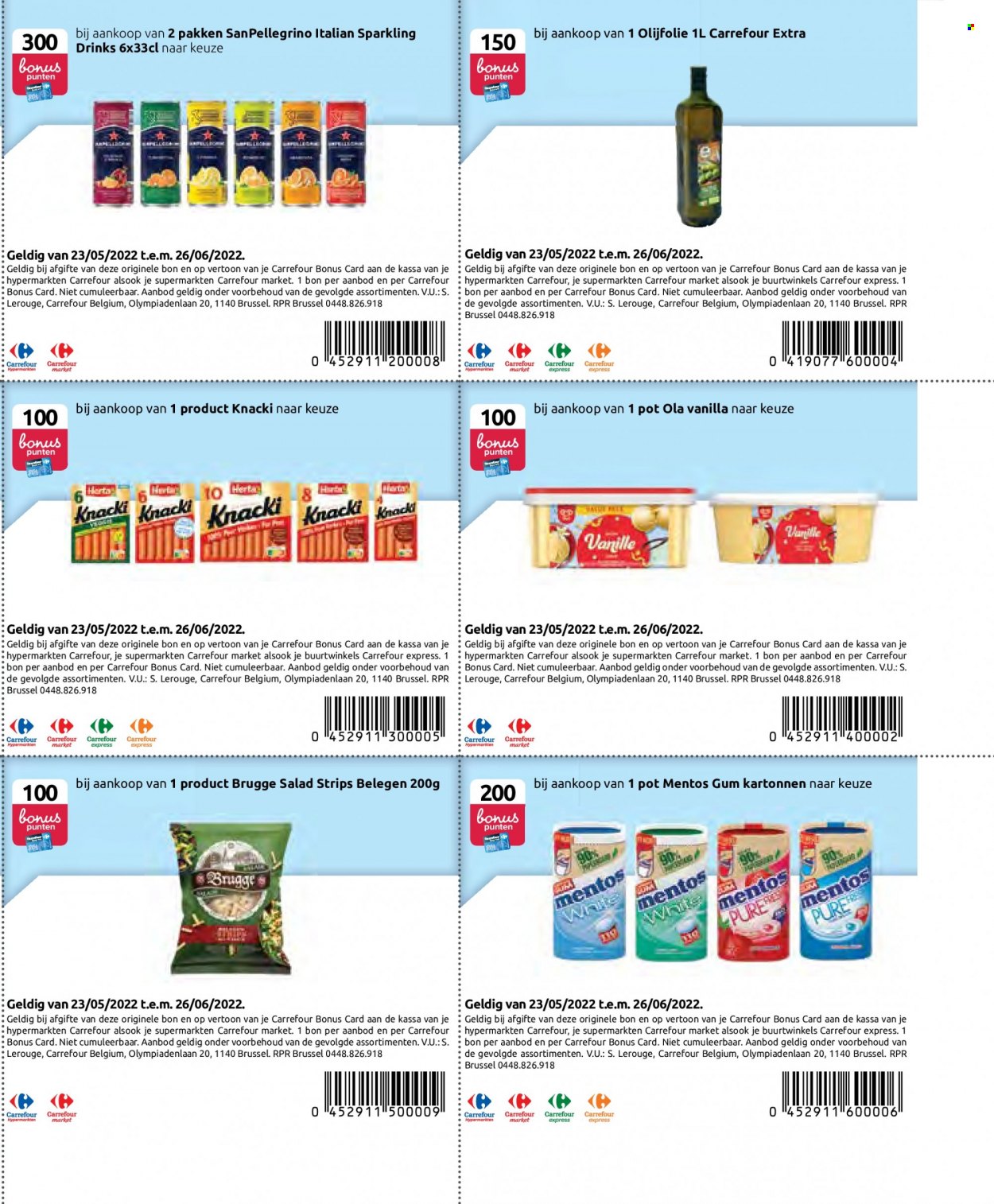 Carrefour-aanbieding - 24.5.2022 - 29.6.2022 -  producten in de aanbieding - gum, olijfolie. Pagina 73.