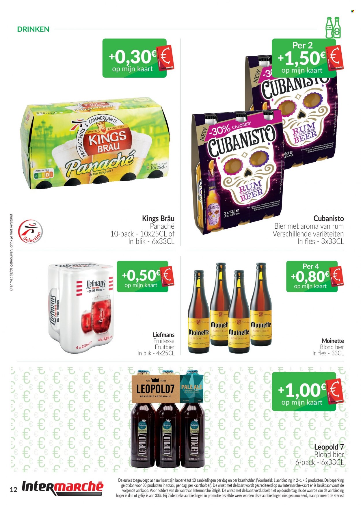 thumbnail - Intermarché-aanbieding - 01/06/2022 - 30/06/2022 -  producten in de aanbieding - bier, rum. Pagina 12.
