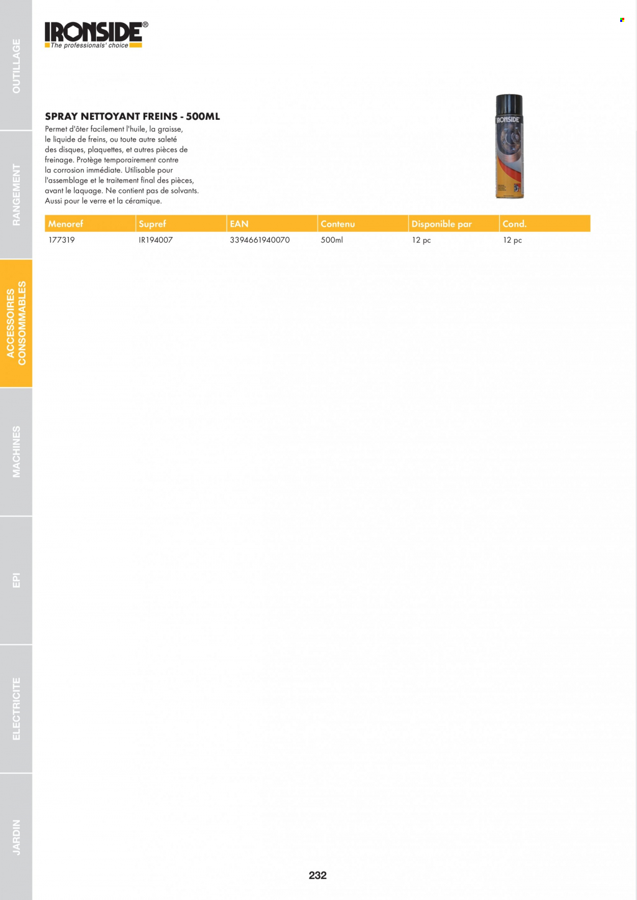 thumbnail - Catalogue HandyHome - 01/01/2022 - 31/12/2022 - Produits soldés - nettoyant universel, verre. Page 232.