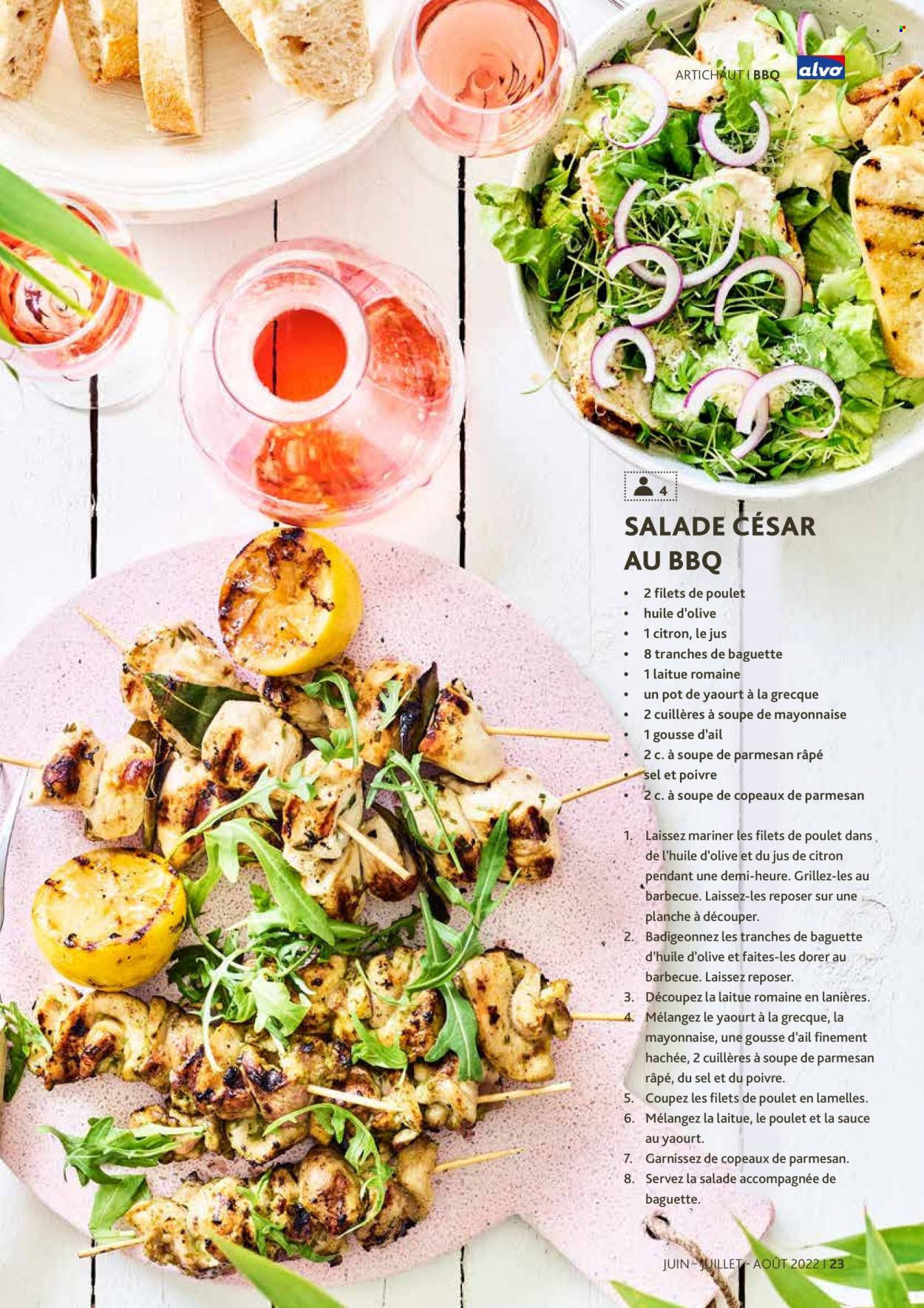 thumbnail - Catalogue Alvo - Produits soldés - artichaut, baguette, filet de poulet, viande de poulet. Page 23.