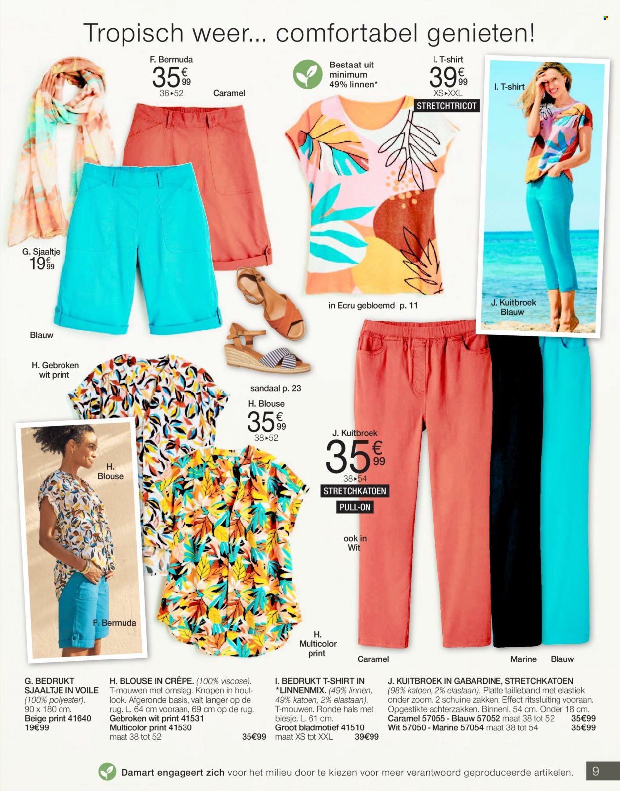 thumbnail - Catalogue Damart - Produits soldés - shorts, t-shirt, pull. Page 9.