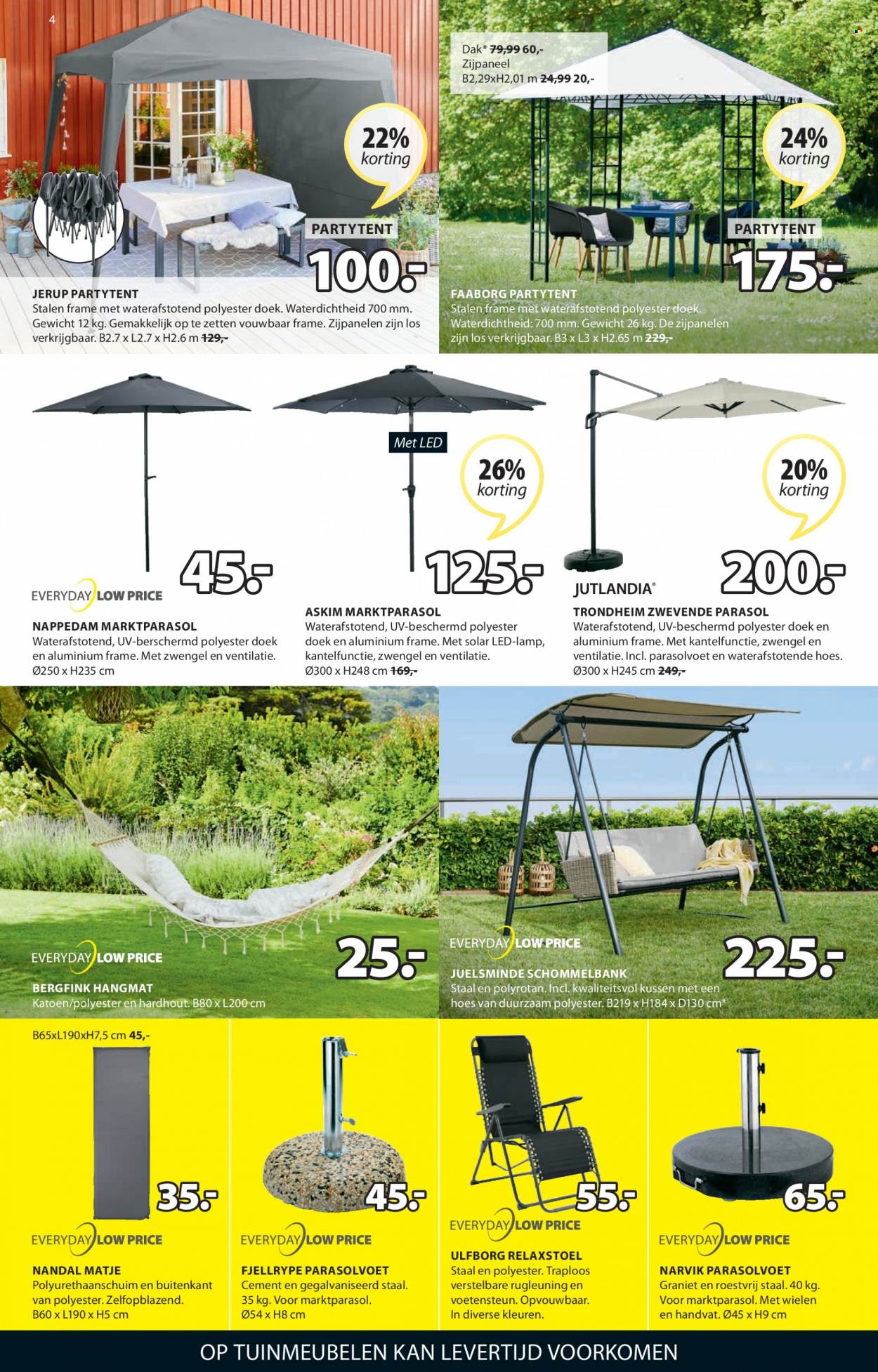 thumbnail - Catalogue JYSK - 13/06/2022 - 30/06/2022 - Produits soldés - parasol. Page 4.