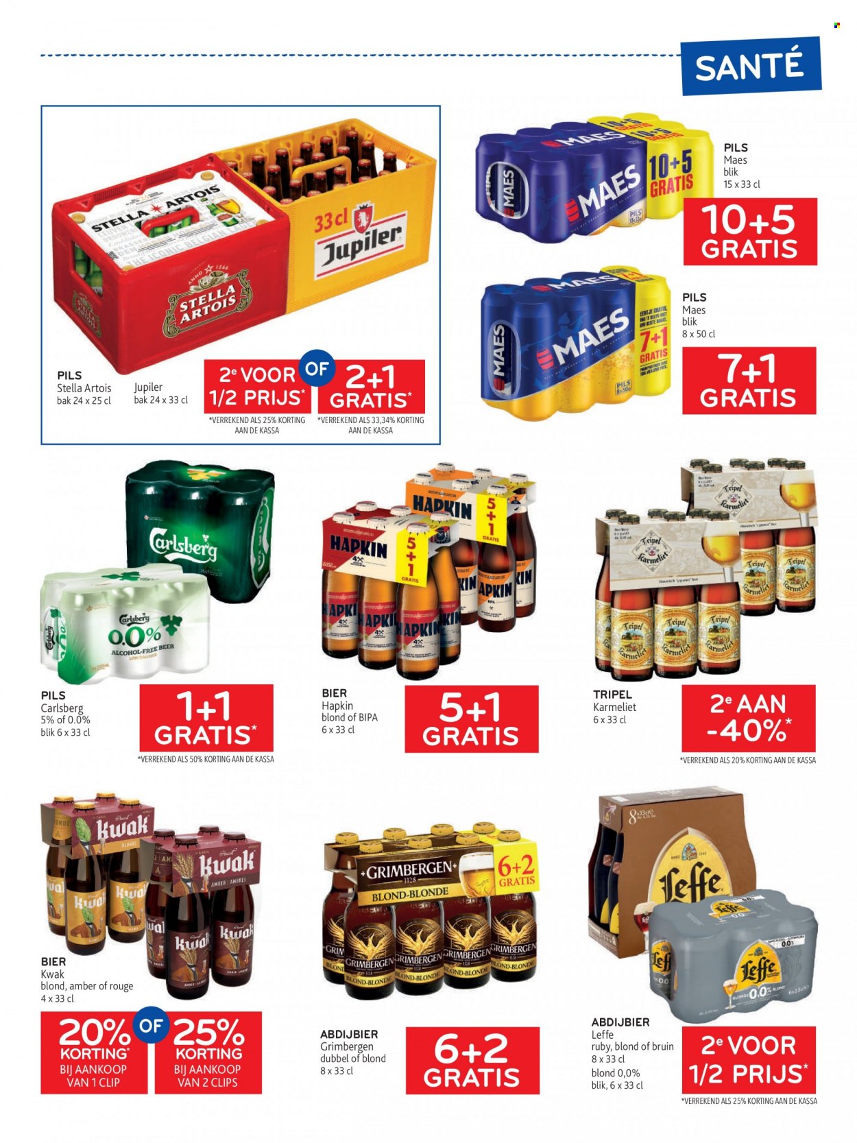 thumbnail - Alvo-aanbieding - 15/06/2022 - 28/06/2022 -  producten in de aanbieding - Stella Artois, Leffe, Jupiler, bier. Pagina 19.