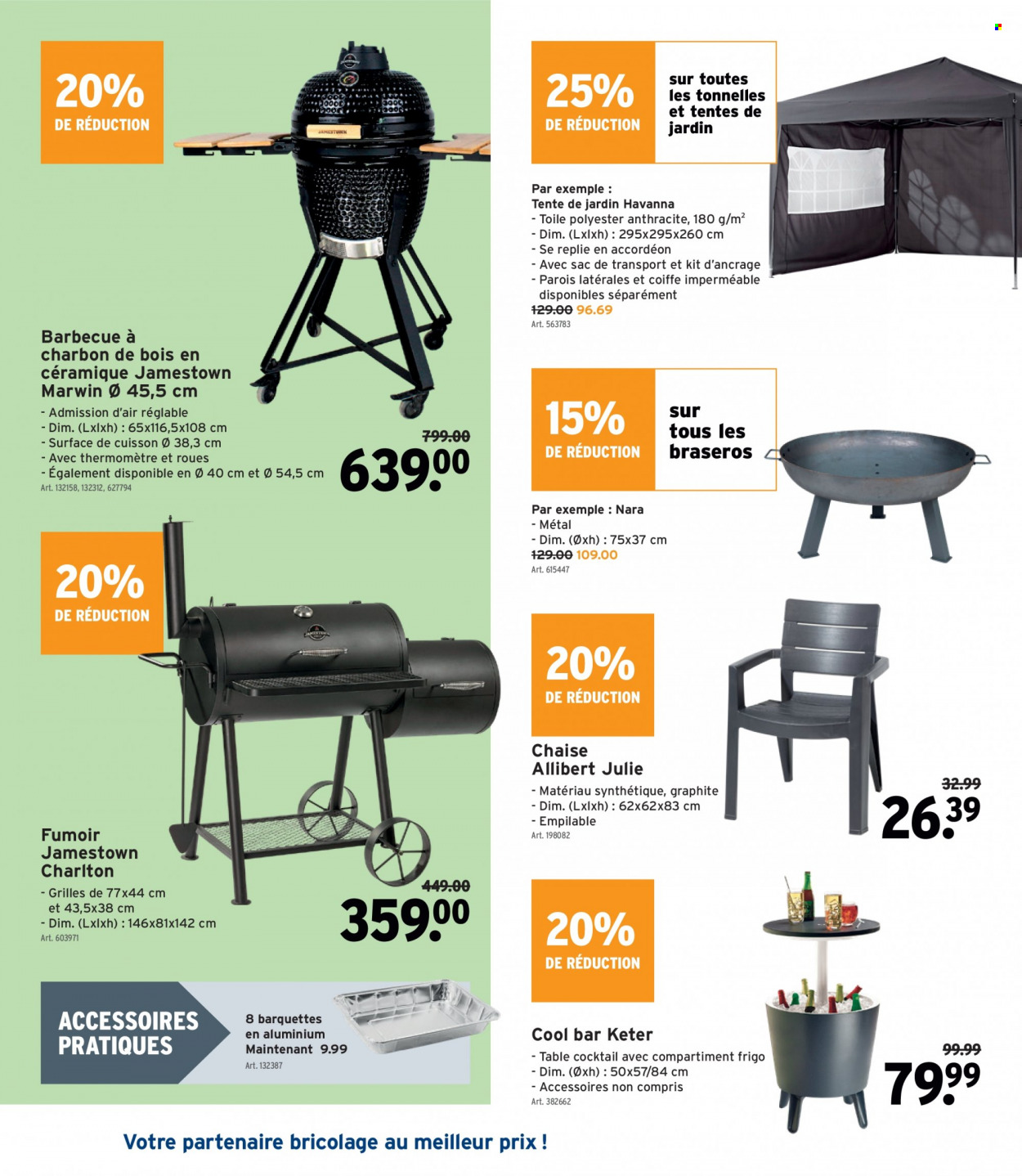 thumbnail - Catalogue Gamma - 15/06/2022 - 28/06/2022 - Produits soldés - table, chaise, barbecue. Page 20.
