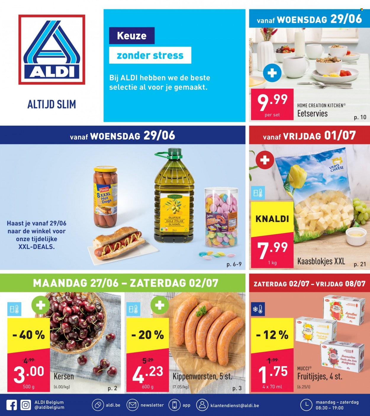 thumbnail - Catalogue ALDI - 27/06/2022 - 02/07/2022 - Produits soldés - huile, huile d'olive. Page 1.