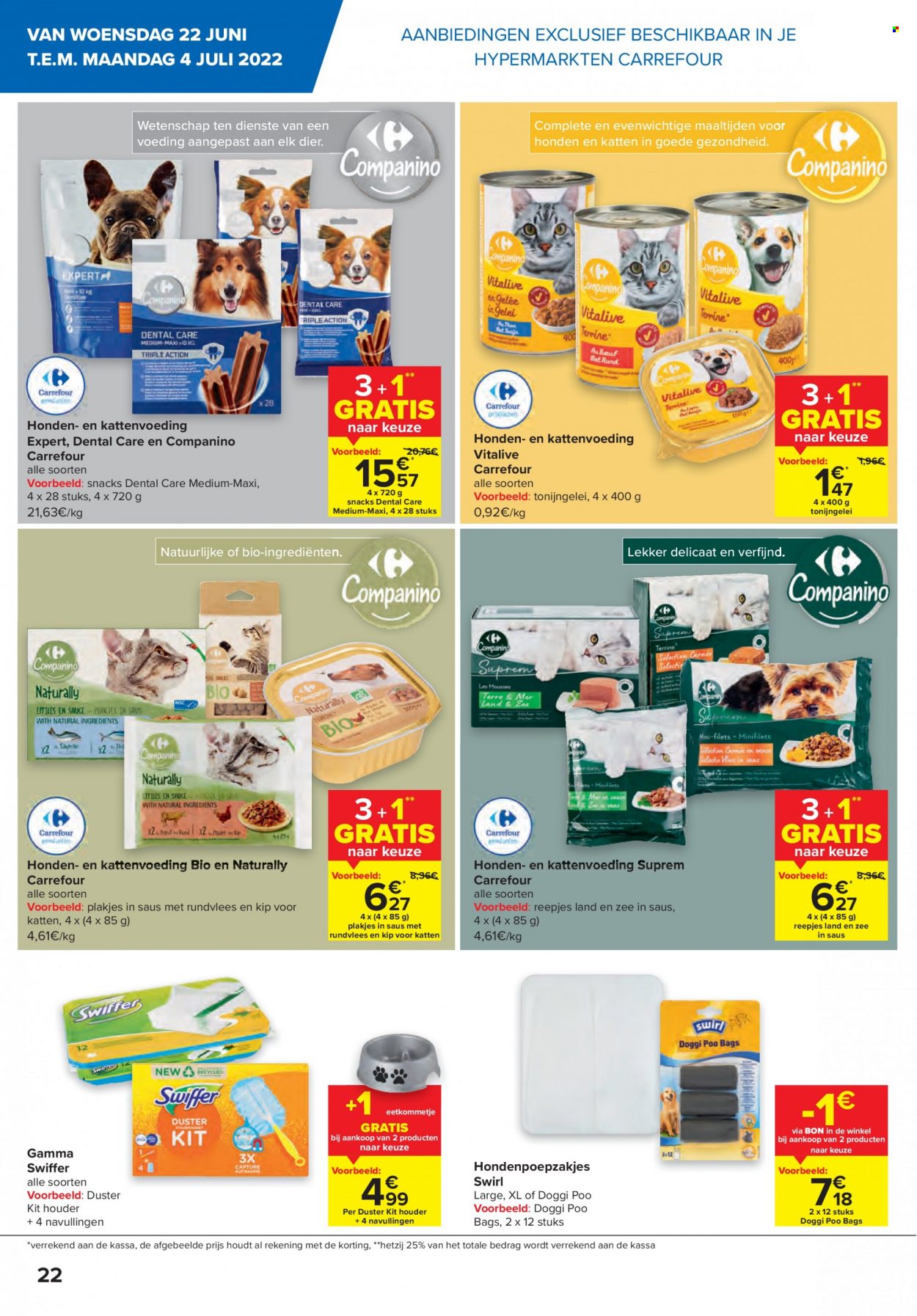 thumbnail - Carrefour hypermarkt-aanbieding - 22/06/2022 - 04/07/2022 -  producten in de aanbieding - Gamma, rundvlees. Pagina 22.