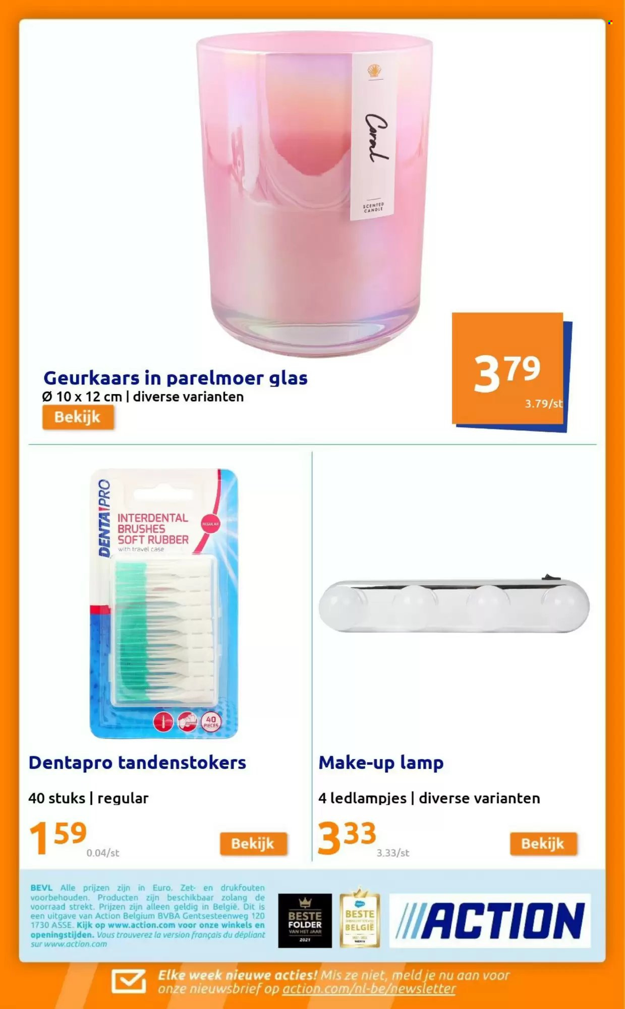 thumbnail - Action-aanbieding - 22/06/2022 - 28/06/2022 -  producten in de aanbieding - tandenstoker, glazen, kaars, lamp. Pagina 13.