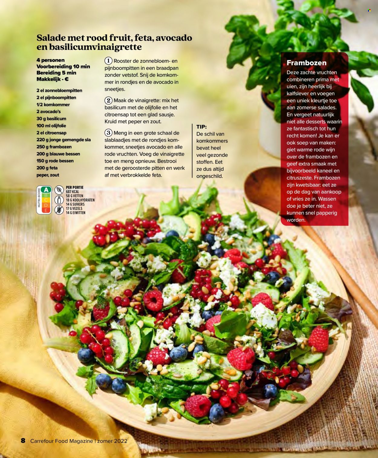 thumbnail - Catalogue Carrefour - 29/06/2022 - 17/08/2022 - Produits soldés - salade, vinaigrette, magazine. Page 8.