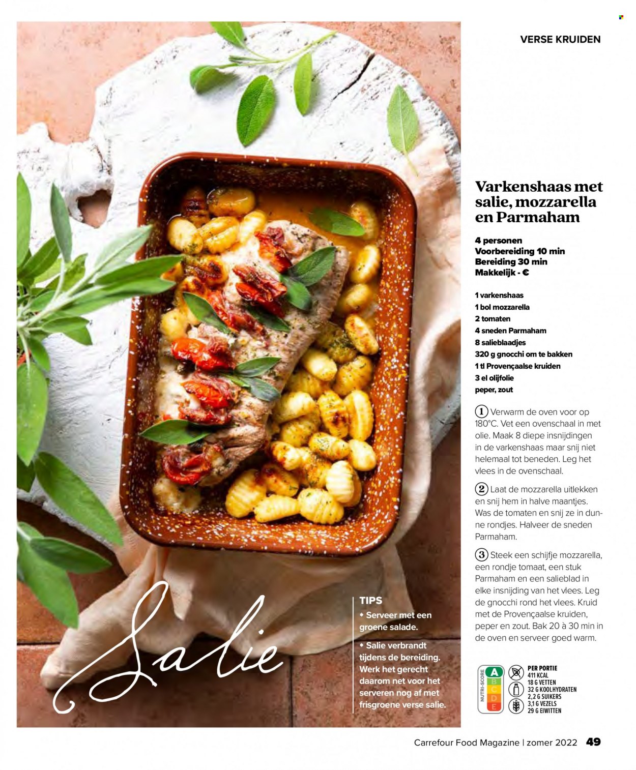 thumbnail - Catalogue Carrefour - 29/06/2022 - 17/08/2022 - Produits soldés - salade, fromage, magazine, gnocchi. Page 49.