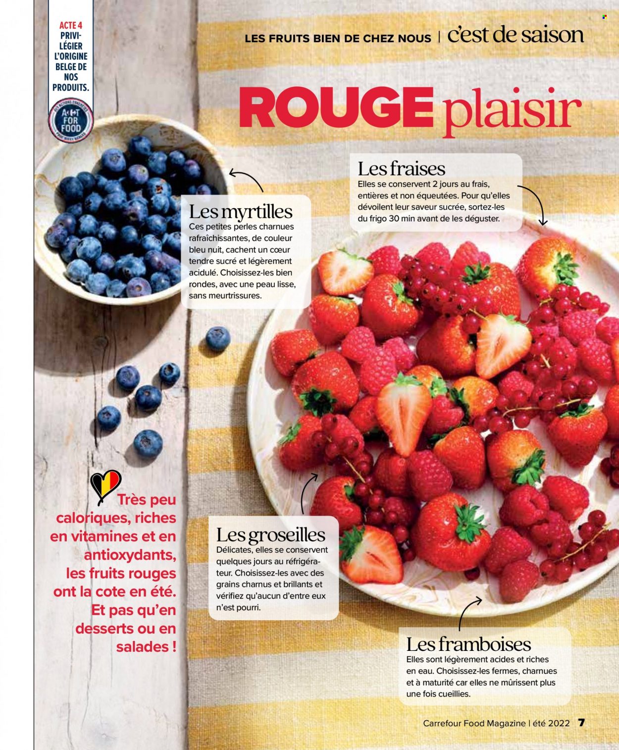 thumbnail - Catalogue Carrefour - 29/06/2022 - 17/08/2022 - Produits soldés - framboises, myrtille, magazine. Page 7.