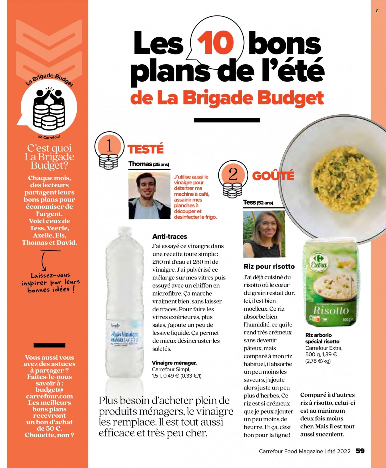 thumbnail - Carrefour-aanbieding - 29/06/2022 - 17/08/2022 -  producten in de aanbieding - risotto, messen, maïs. Pagina 59.
