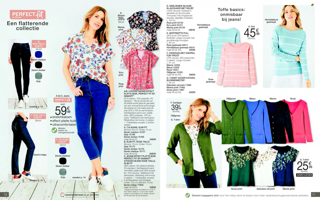 thumbnail - Catalogue Damart - Produits soldés - jeans, t-shirt, cardigan, pull. Page 6.