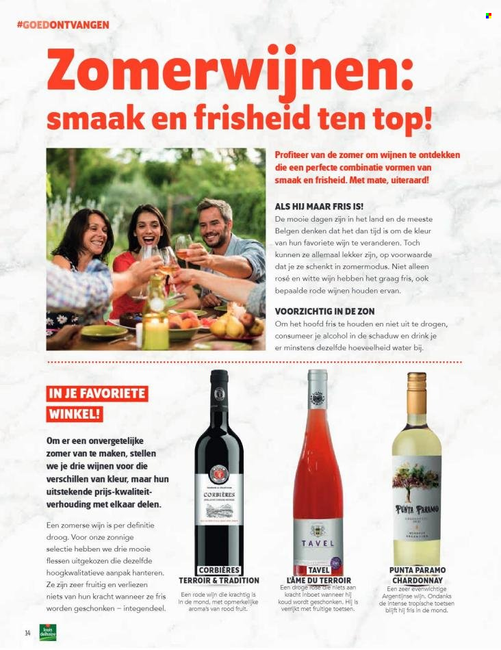 thumbnail - Louis Delhaize-aanbieding -  producten in de aanbieding - Mate, Chardonnay, witte wijn, wijn. Pagina 14.