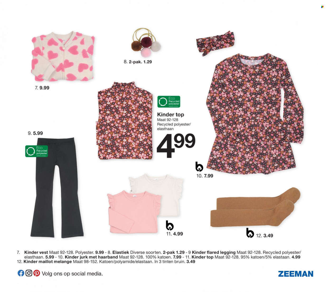 thumbnail - Zeeman-aanbieding -  producten in de aanbieding - jurk, top, vest. Pagina 33.