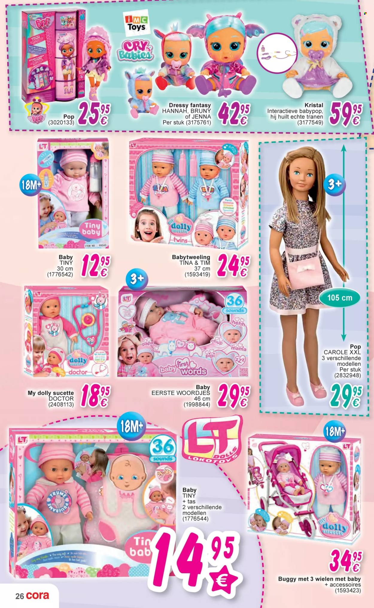 thumbnail - Cora-aanbieding - 18/10/2022 - 06/12/2022 -  producten in de aanbieding - dolly, tas, babypop. Pagina 14.