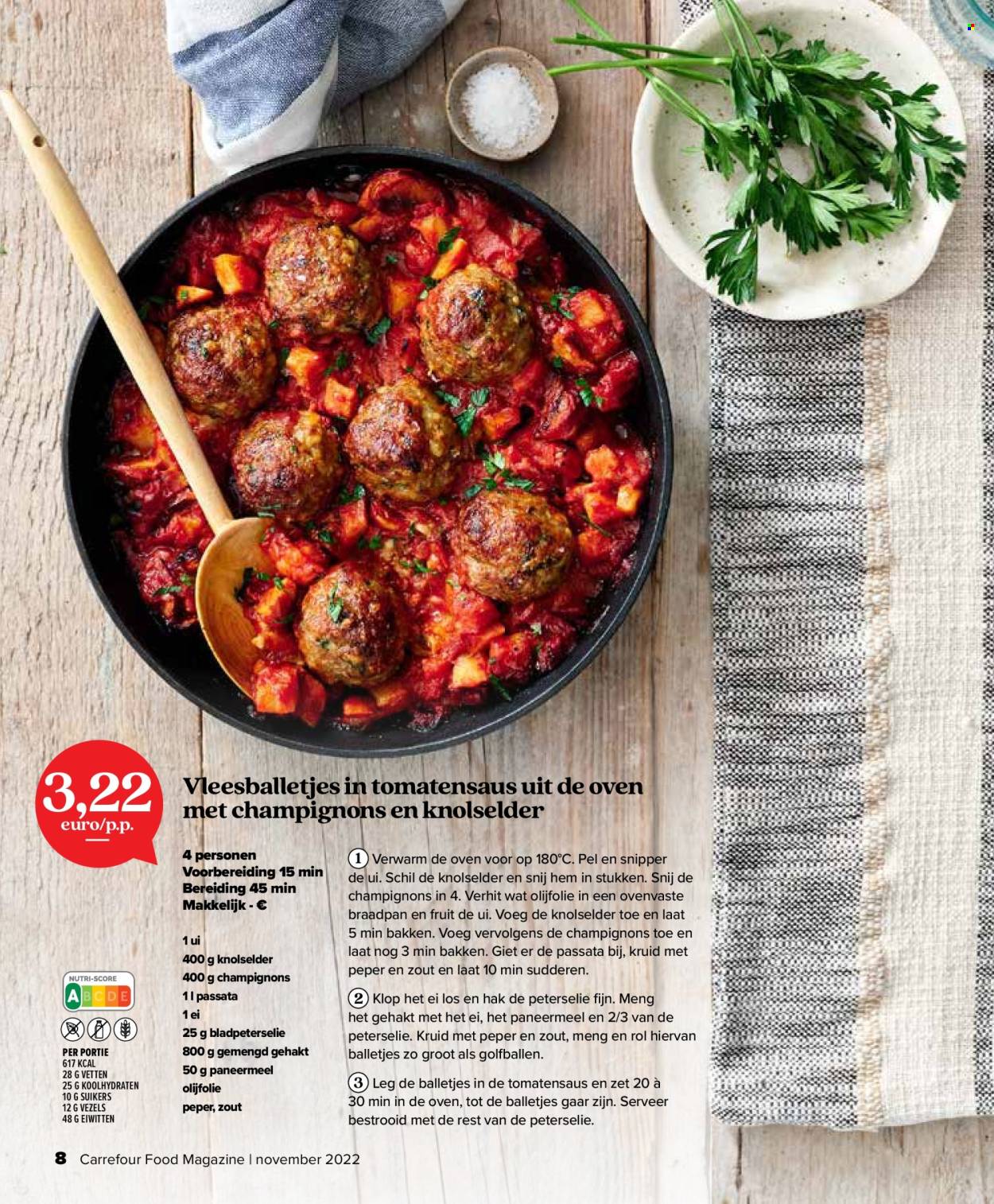 thumbnail - Carrefour-aanbieding - 25/10/2022 - 30/11/2022 -  producten in de aanbieding - champignons, paneermeel, platte peterselie, ei. Pagina 8.