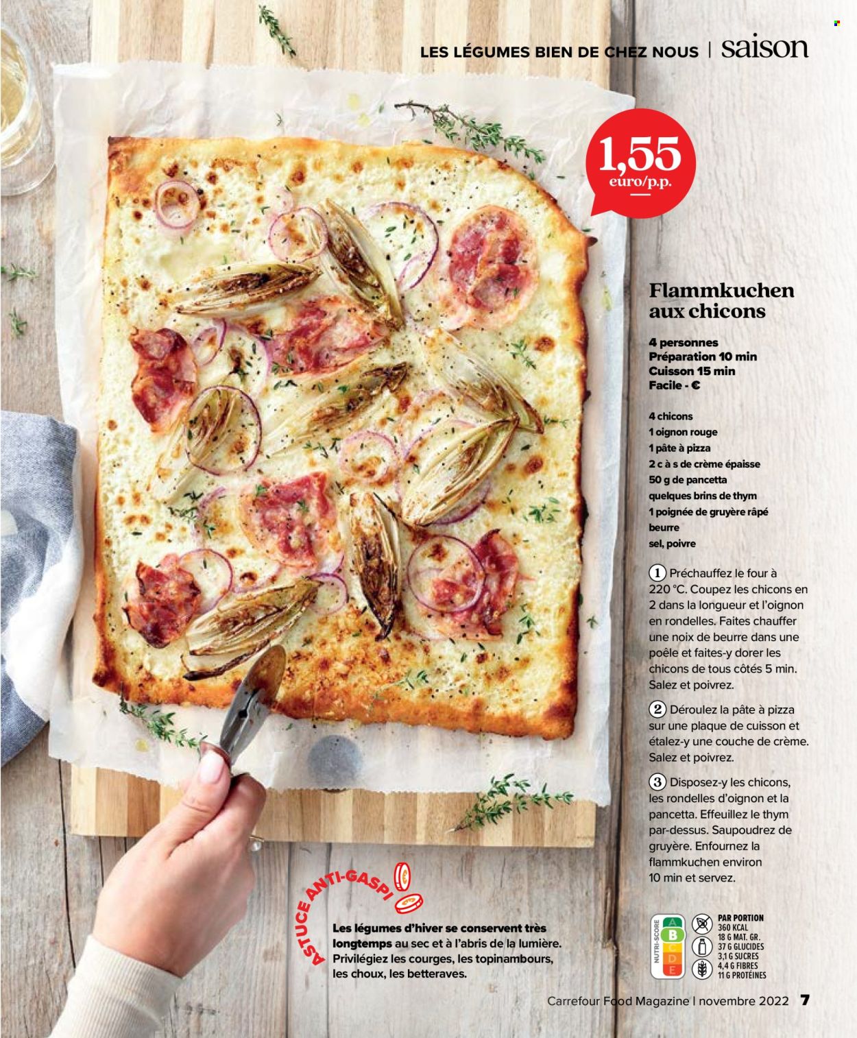 thumbnail - Carrefour-aanbieding - 25/10/2022 - 30/11/2022 -  producten in de aanbieding - pizza, paté, Gruyère, crème. Pagina 7.