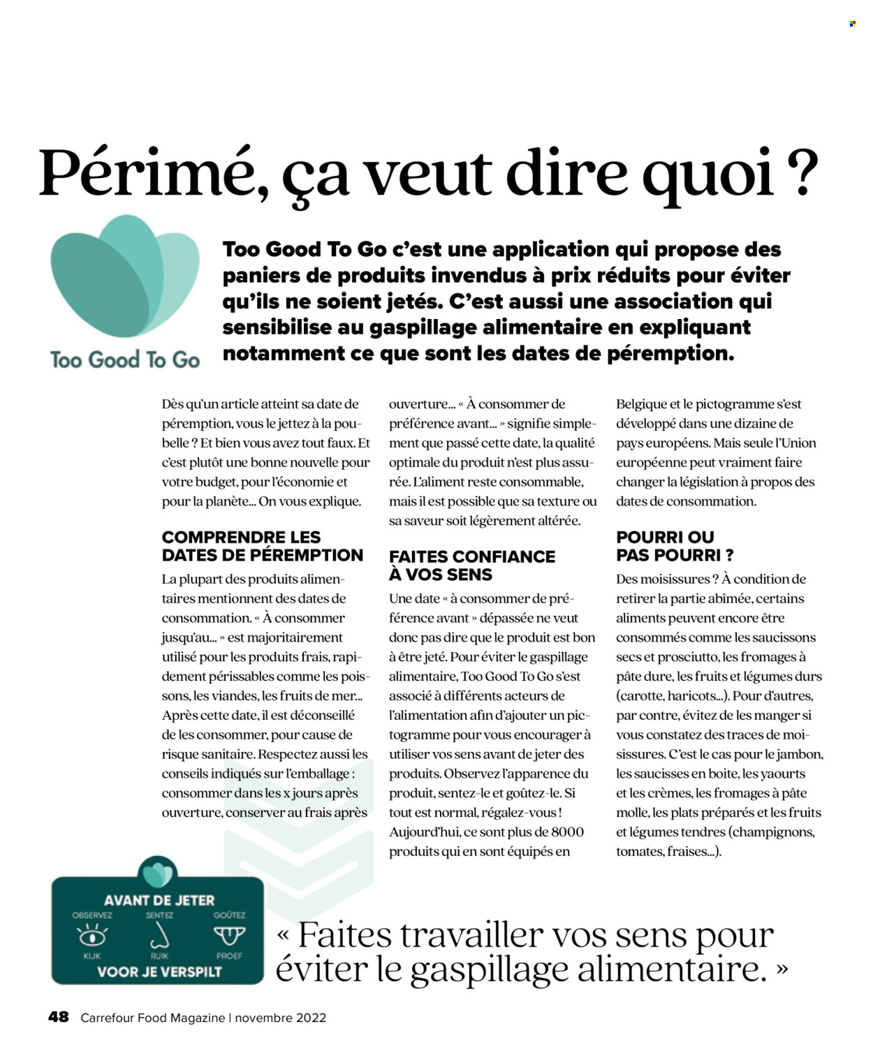 thumbnail - Carrefour-aanbieding - 25/10/2022 - 30/11/2022 -  producten in de aanbieding - champignons, prosciutto, paté, crème, maïs. Pagina 48.