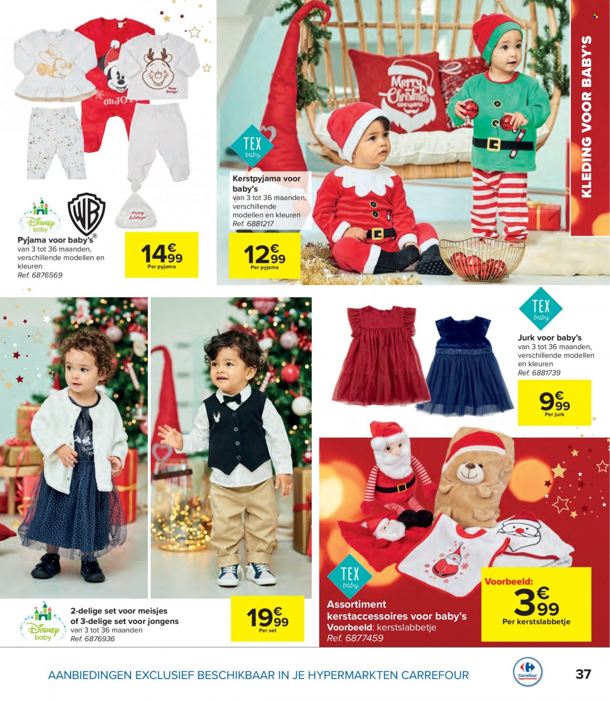 thumbnail - Carrefour hypermarkt-aanbieding - 16/11/2022 - 31/12/2022 -  producten in de aanbieding - Disney, jurk, pyjama. Pagina 37.