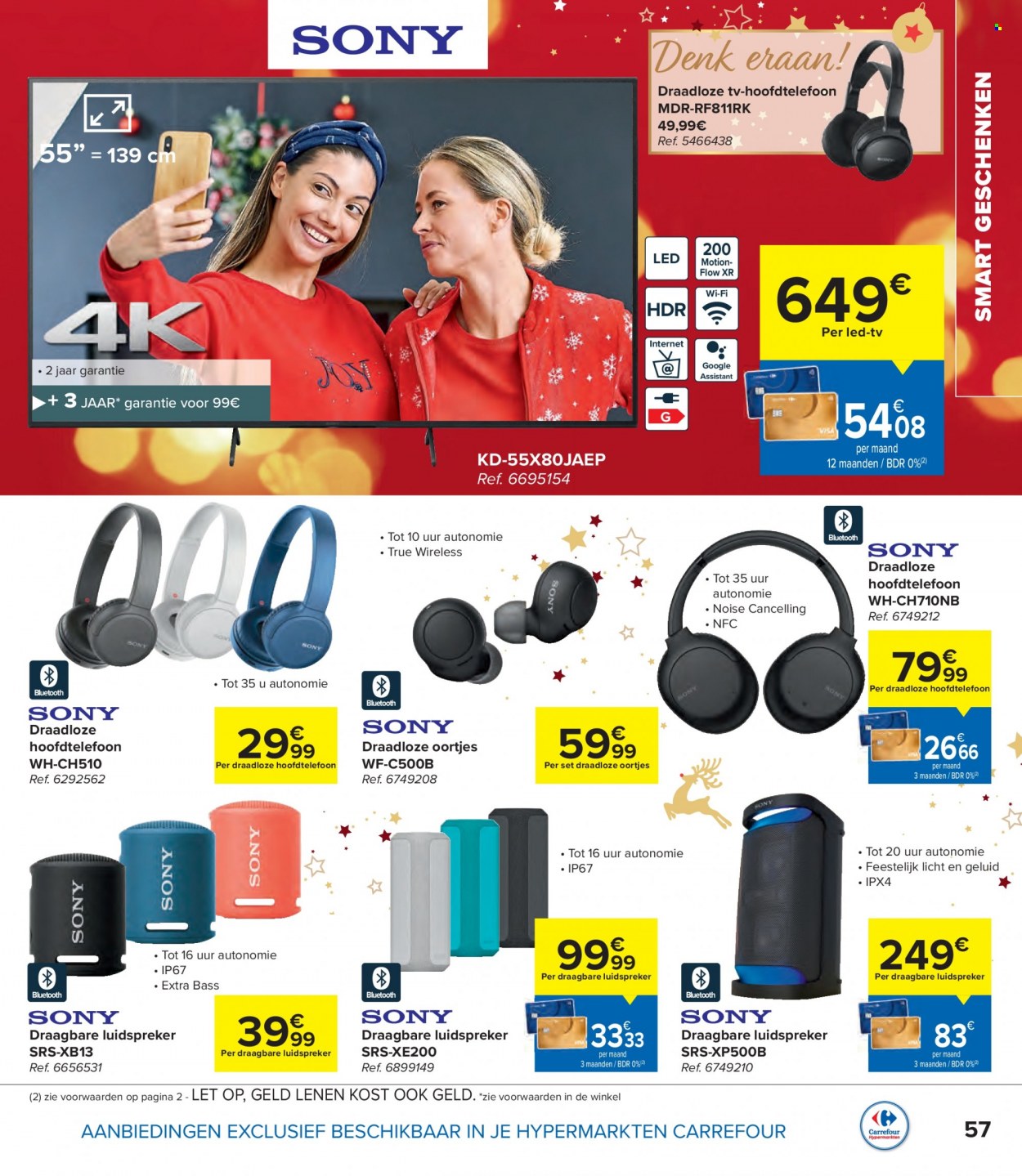 thumbnail - Catalogue Carrefour hypermarkt - 16/11/2022 - 31/12/2022 - Produits soldés - téléviseur. Page 57.