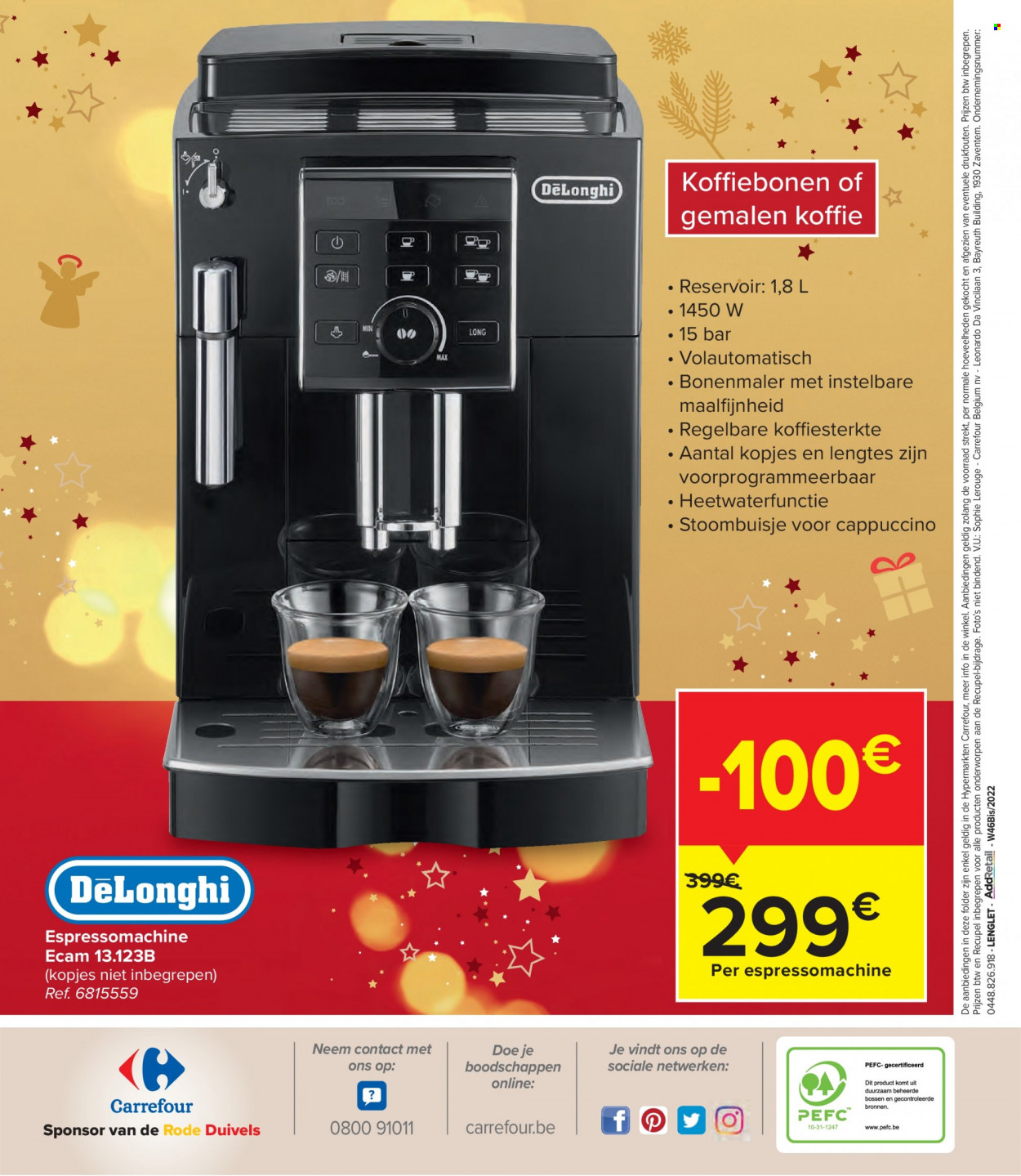 thumbnail - Carrefour hypermarkt-aanbieding - 16/11/2022 - 31/12/2022 -  producten in de aanbieding - koffie, espressomachine. Pagina 80.