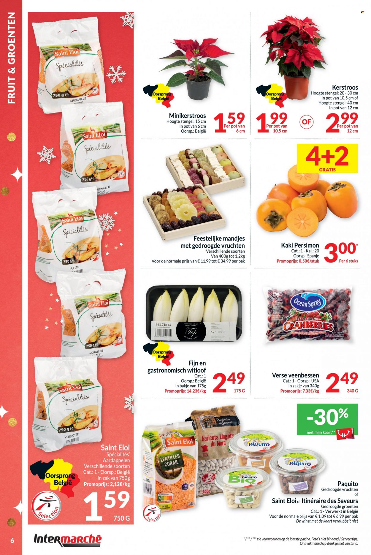 thumbnail - Intermarché-aanbieding - 22/11/2022 - 31/12/2022 -  producten in de aanbieding - aardappelen, kaki. Pagina 6.