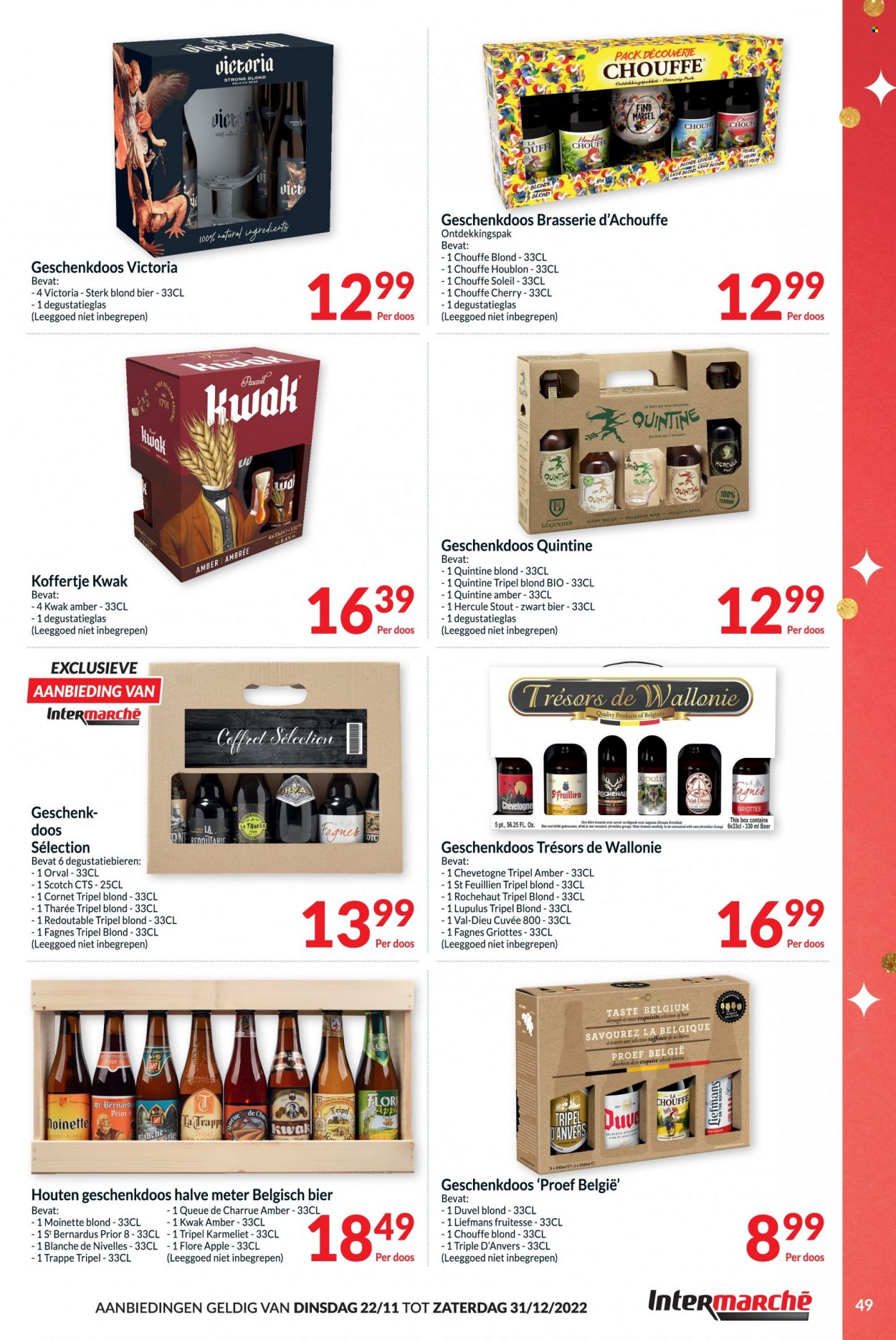 thumbnail - Intermarché-aanbieding - 22/11/2022 - 31/12/2022 -  producten in de aanbieding - Duvel, bier, Liefmans. Pagina 49.