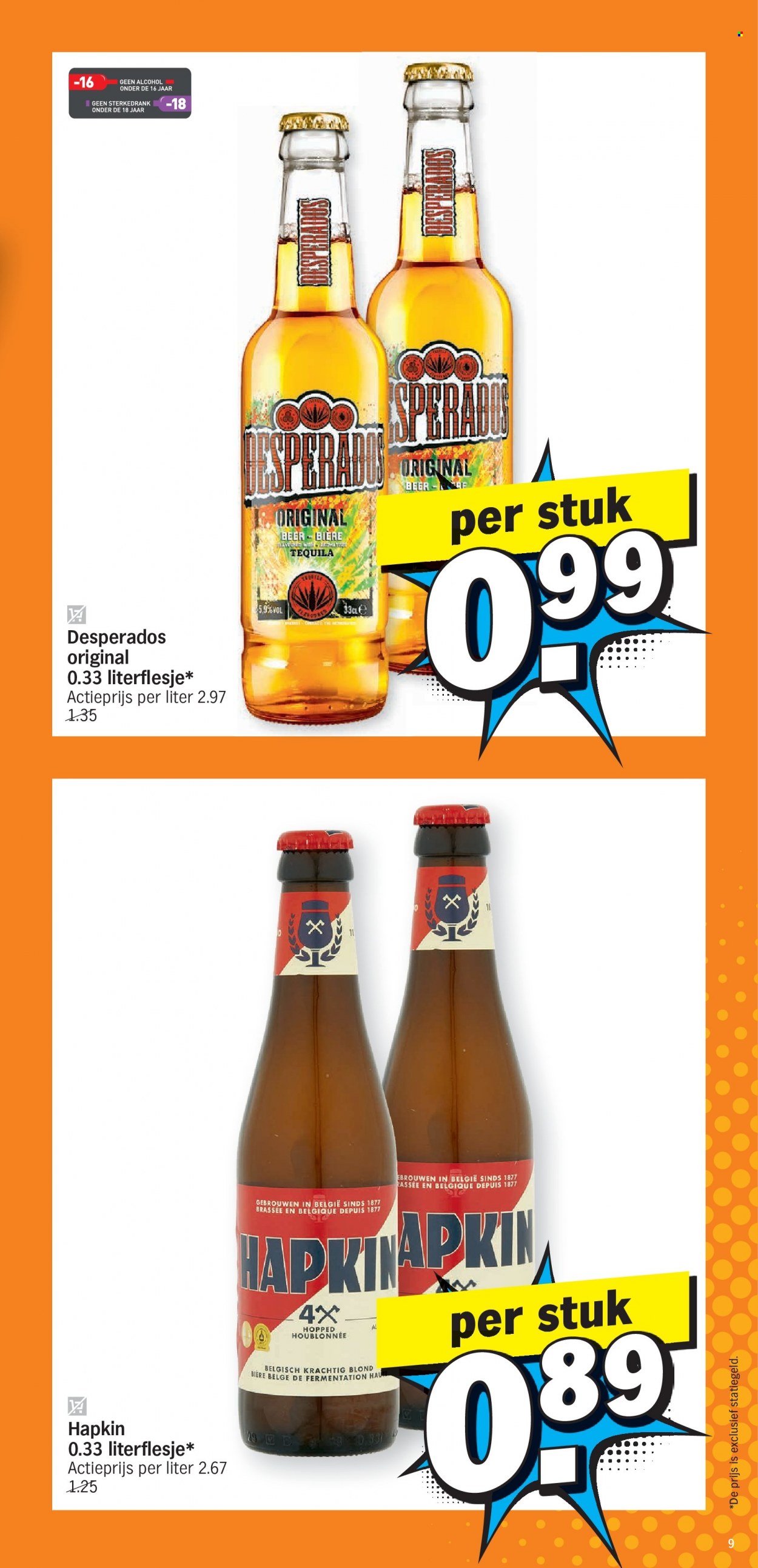 thumbnail - Albert Heijn-aanbieding - 28/11/2022 - 04/12/2022 -  producten in de aanbieding - bier, Desperados. Pagina 9.